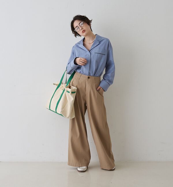 Rouge vif「【セットアップ対応】オープンカラーシャツ」|シャツ・ブラウス|