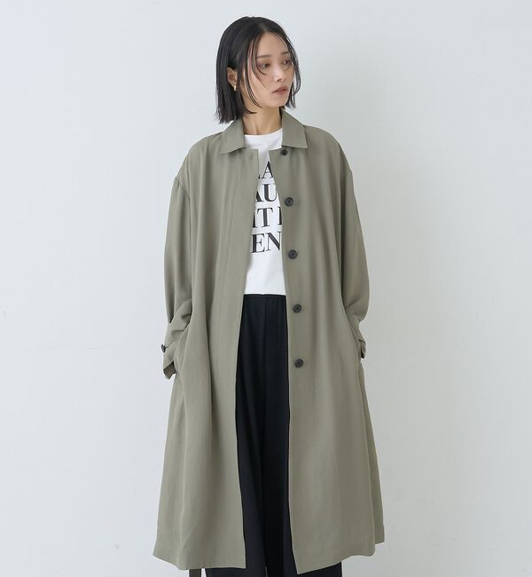 Rouge vif「【2サイズ展開】ステンカラーロングコート」|ステンカラーコート|