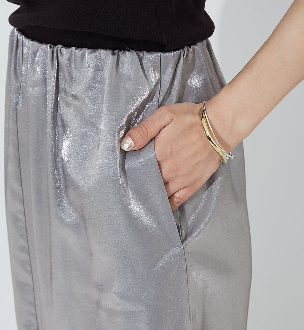 NOMINE「【セットアップ着用可】前後２WAYサテンロングスカート」|スカート|