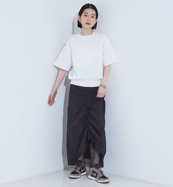 NOMINE「【セットアップ着用可】マルチWAY ドロスト ワッシャー チュール スカート」|スカート|