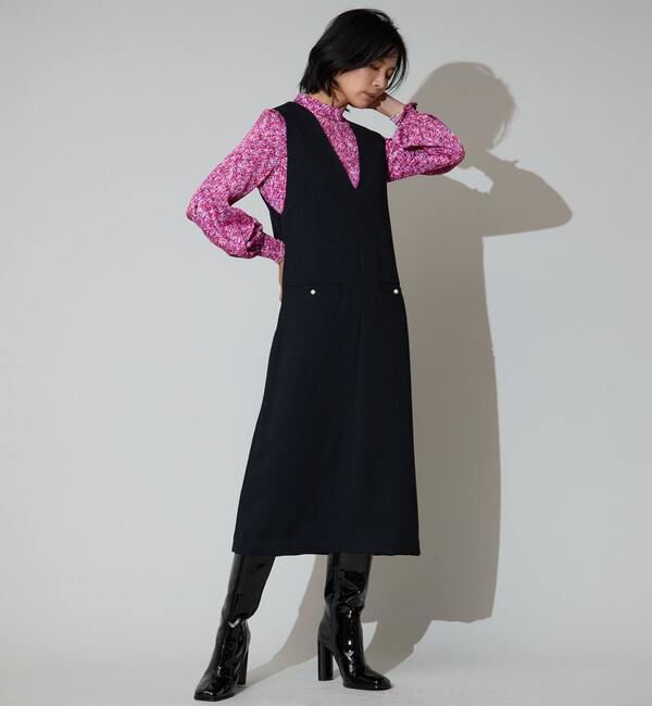 TIARA「カラースパングルプリントボリュームスリーブブラウス」|シャツ・ブラウス|