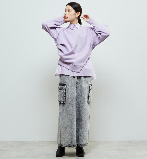 Soffitto「アシンメトリーサイドスリットスウェット」|スウェット・ジャージ|