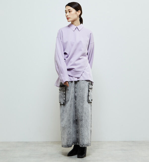 Soffitto「アシンメトリーサイドスリットスウェット」|スウェット・ジャージ|