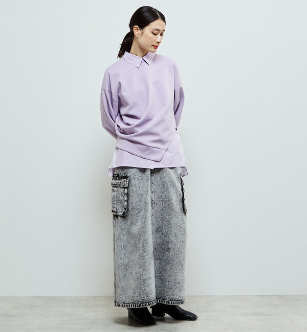 Soffitto「アシンメトリーサイドスリットスウェット」|スウェット・ジャージ|