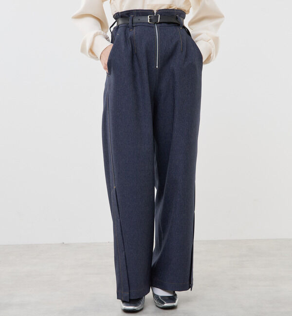 Soffitto「サイドスリットディティールパンツ」|その他|インディゴブルー