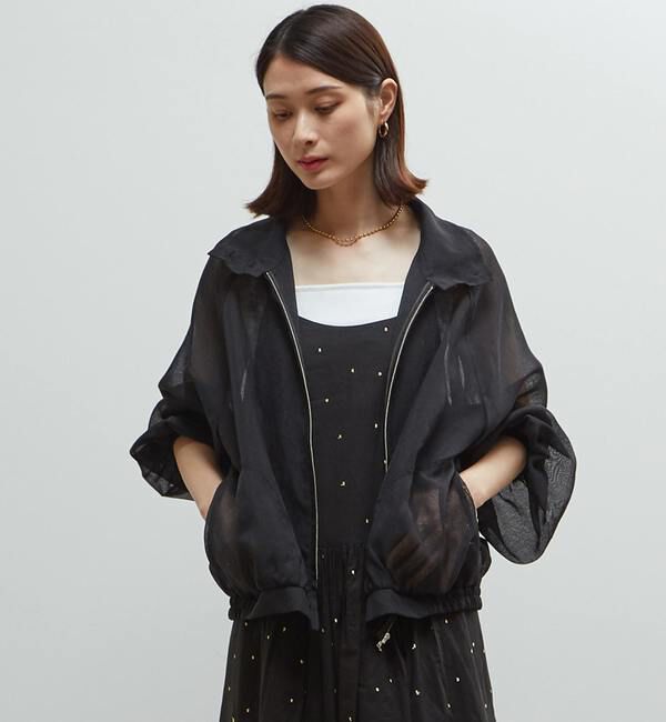 Soffitto「シアーブルゾン」|ブルゾン・スタジャン|ブラック