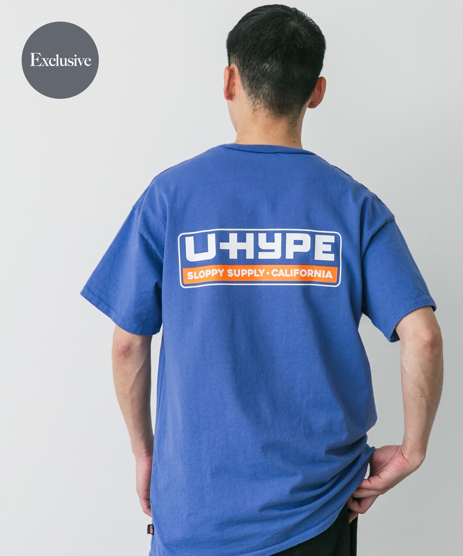 URBAN RESEARCH DOORS「『別注』SLOPPY SUPPLY&times;DOORS　UHYPE T-SHIRTS」|Tシャツ・カットソー|ブルー
