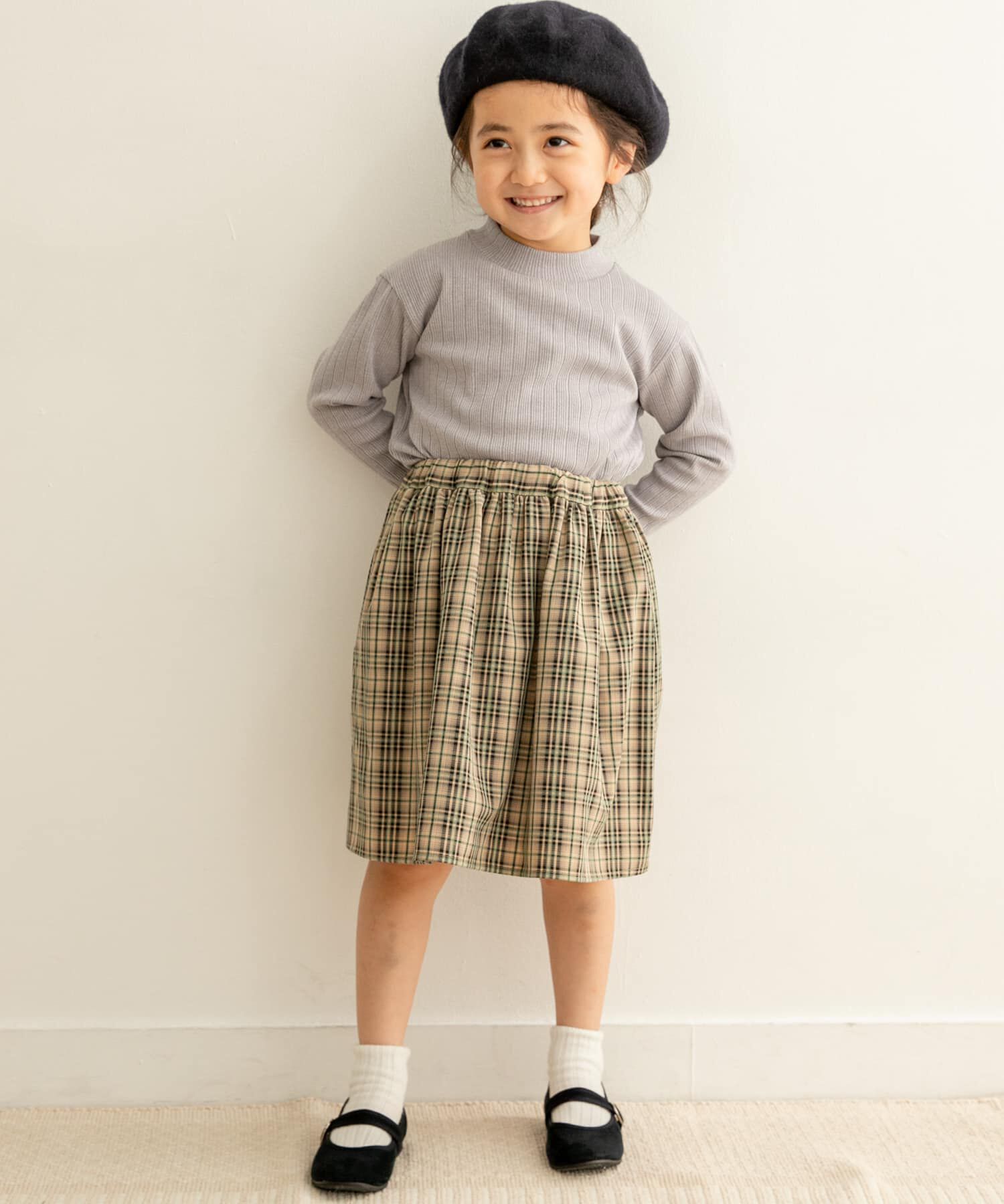 URBAN RESEARCH DOORS「チェックギャザースカート(KIDS)」|その他|
