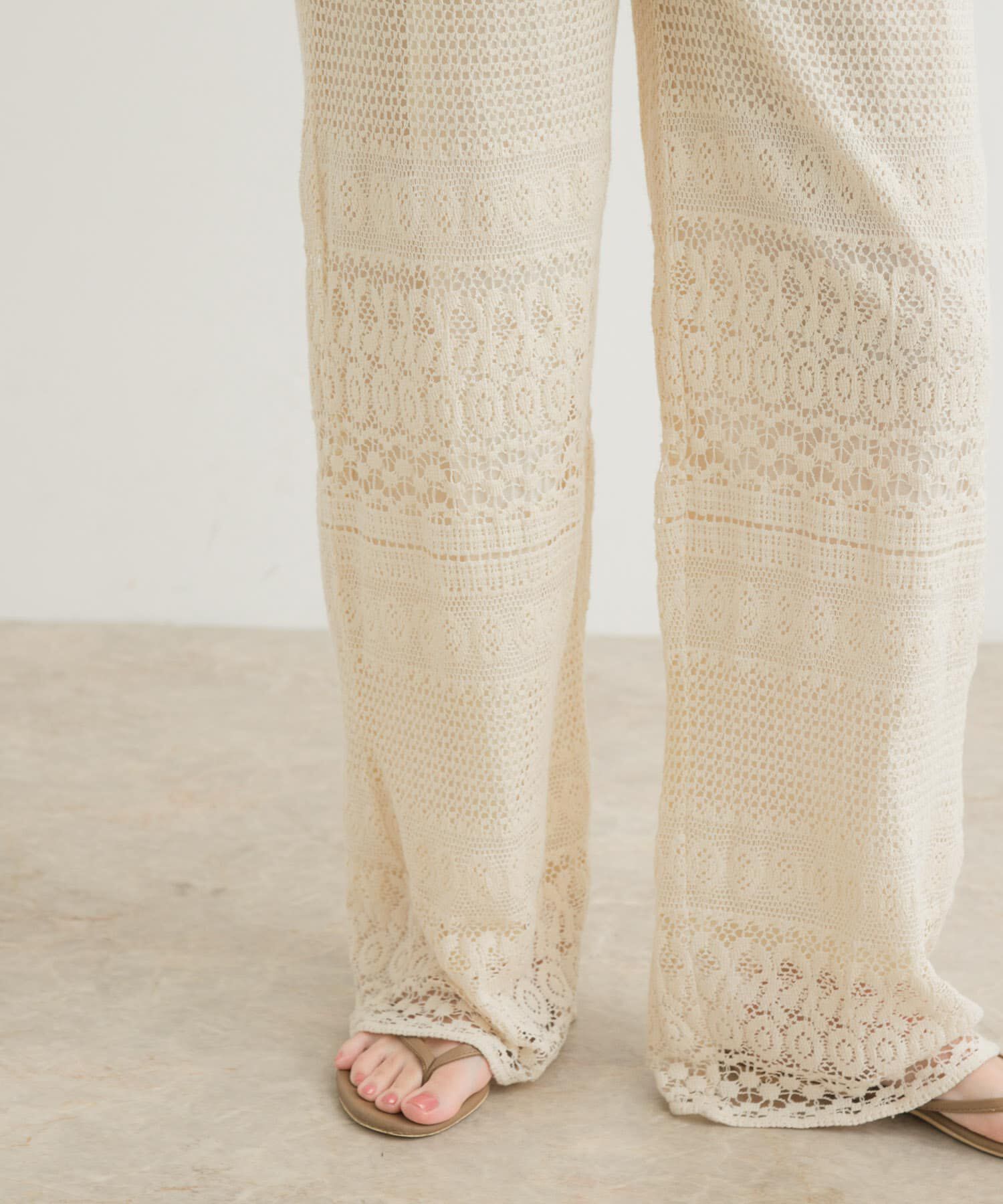 URBAN RESEARCH DOORS「『別注』olu&rsquo;ment&times;DOORS　かぎ編みレースパンツ」|その他|