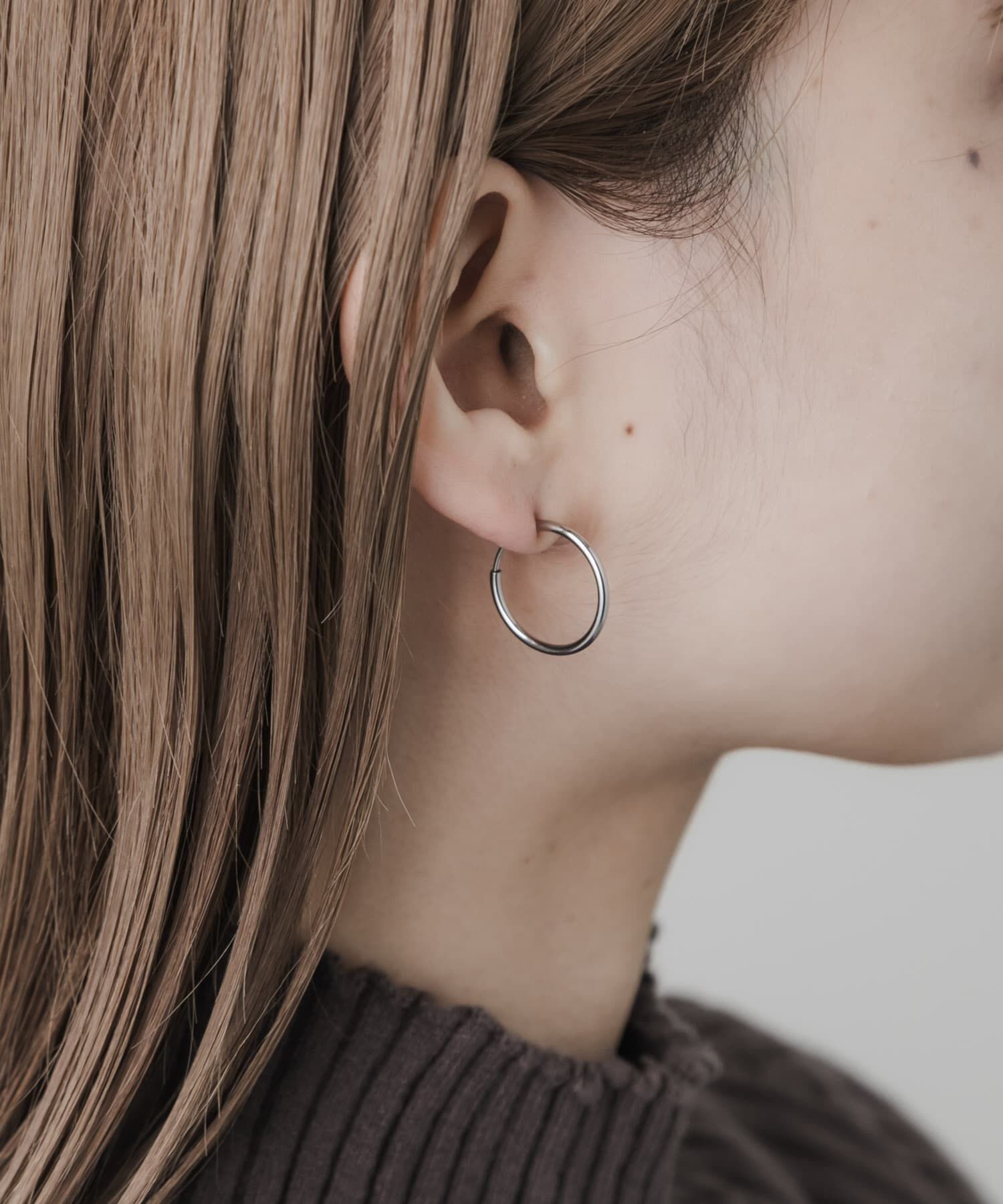 SMELLY「ステンレスフープイヤリング」|イヤリング|