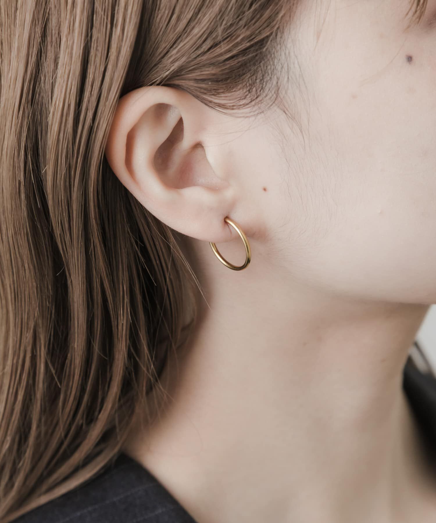 SMELLY「ステンレスフープイヤリング」|イヤリング|