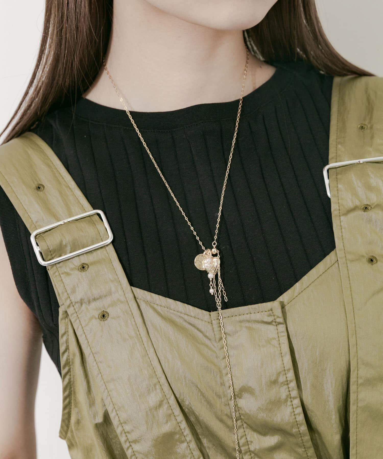 SMELLY「パールモチーフマルチWAYスライドネックレス」|ネックレス|