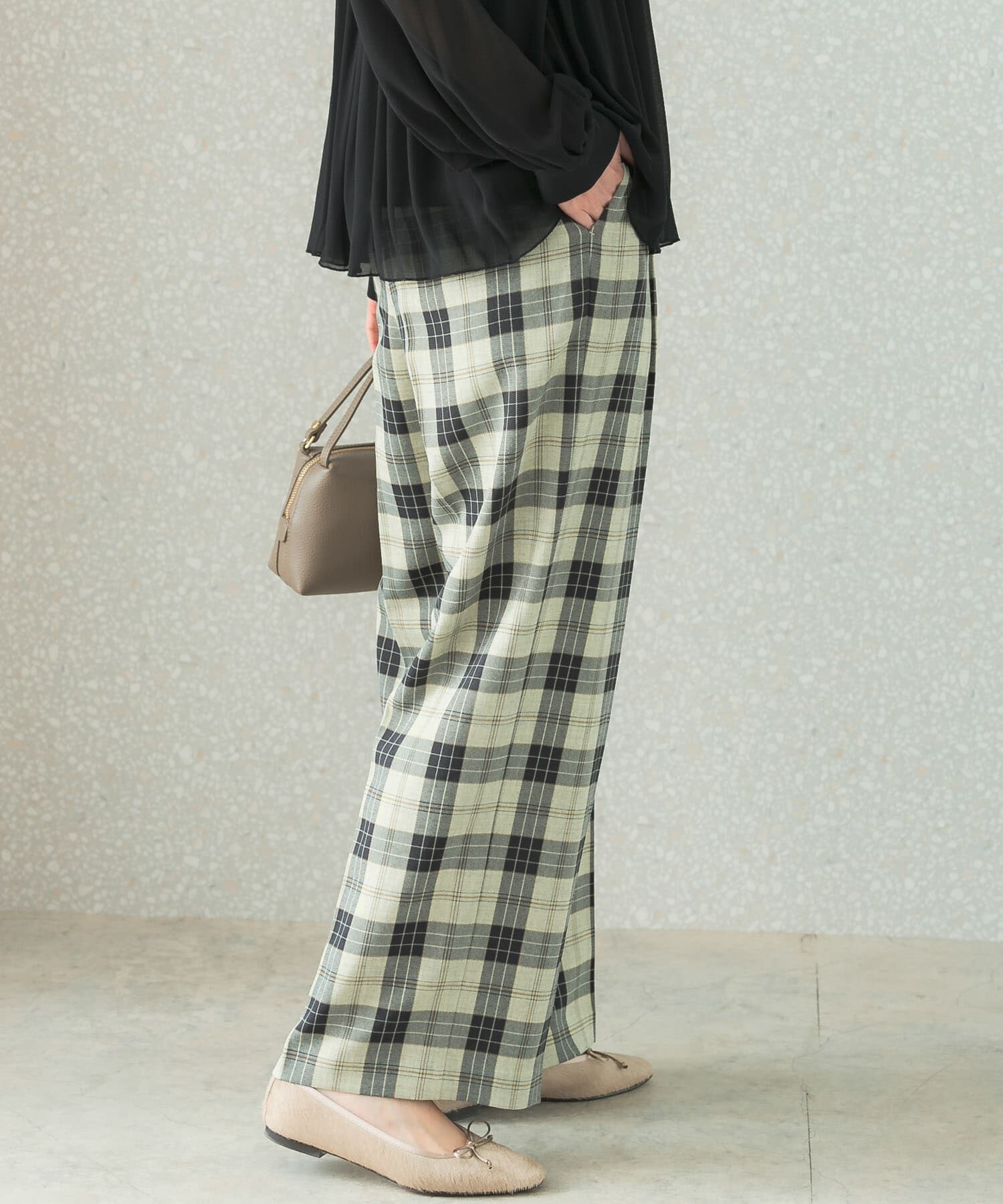 URBAN RESEARCH ROSSO「カラーチェックワイドパンツ」|その他|