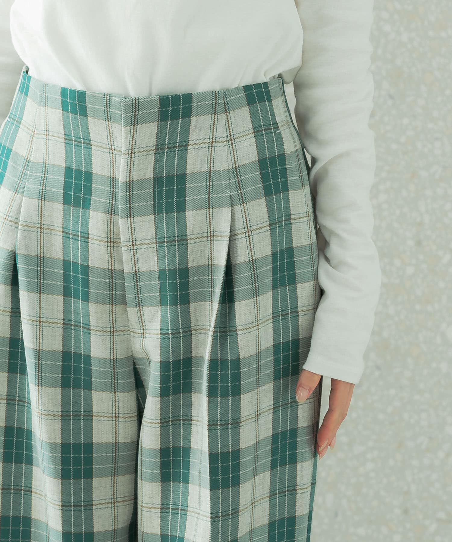 URBAN RESEARCH ROSSO「カラーチェックワイドパンツ」|その他|