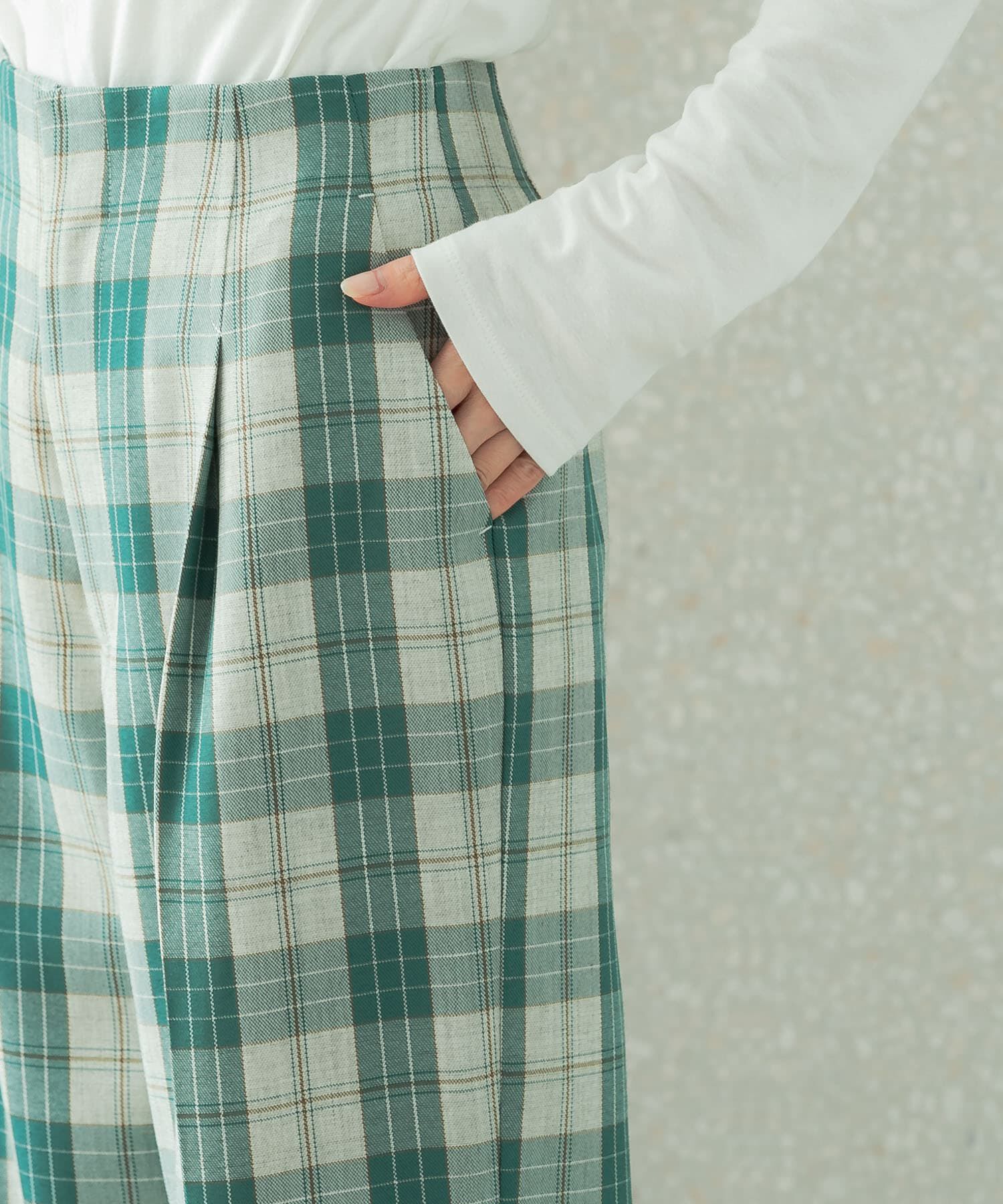 URBAN RESEARCH ROSSO「カラーチェックワイドパンツ」|その他|