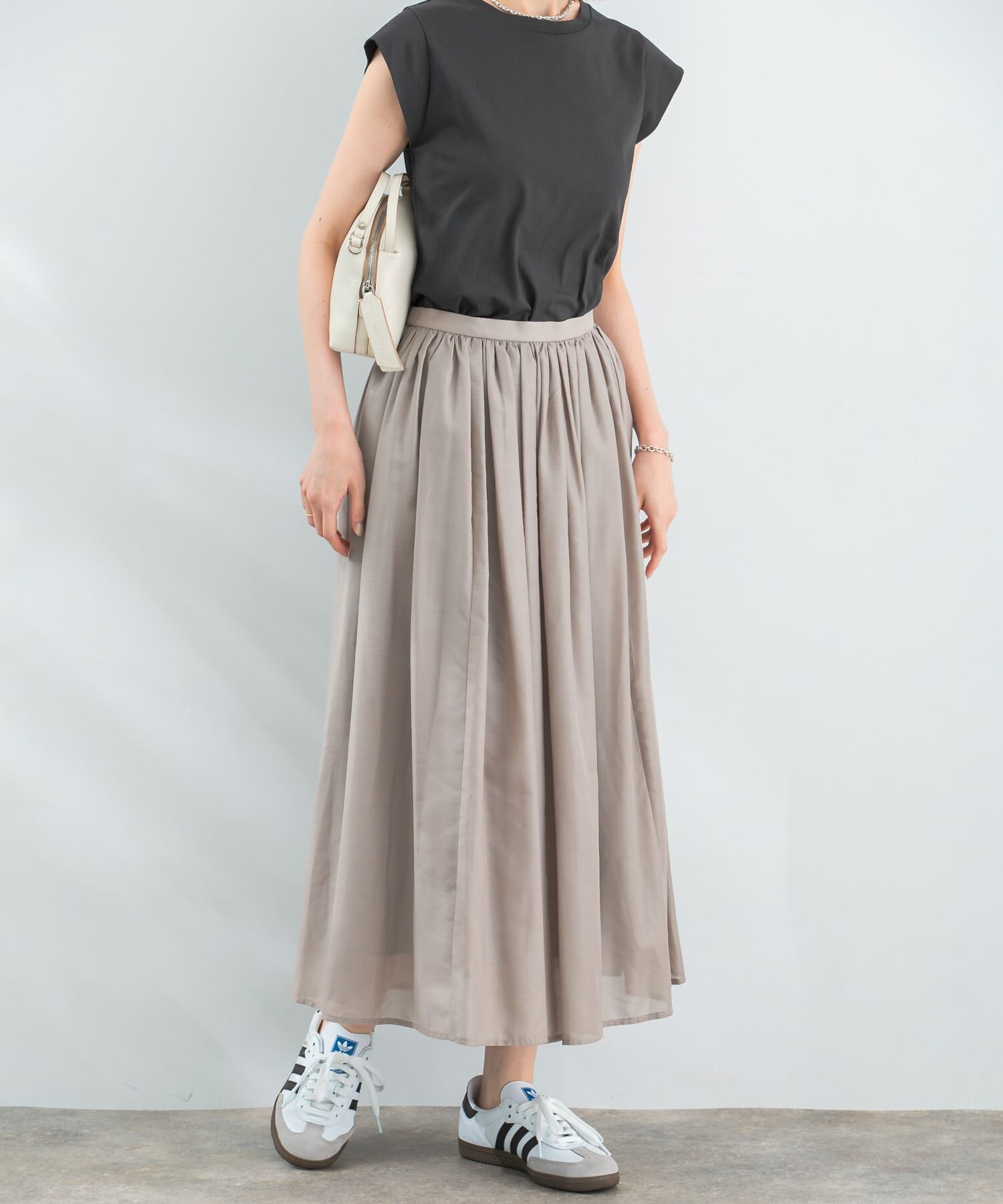 URBAN RESEARCH ROSSO「チンツギャザーフレアスカート」|スカート|