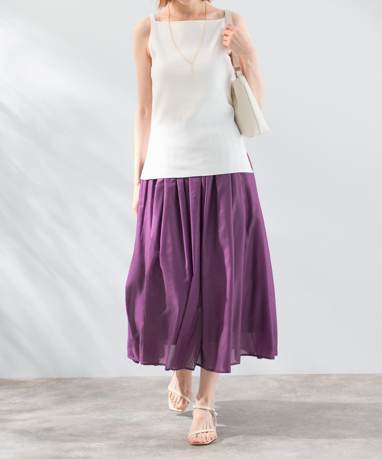 URBAN RESEARCH ROSSO「チンツギャザーフレアスカート」|スカート|