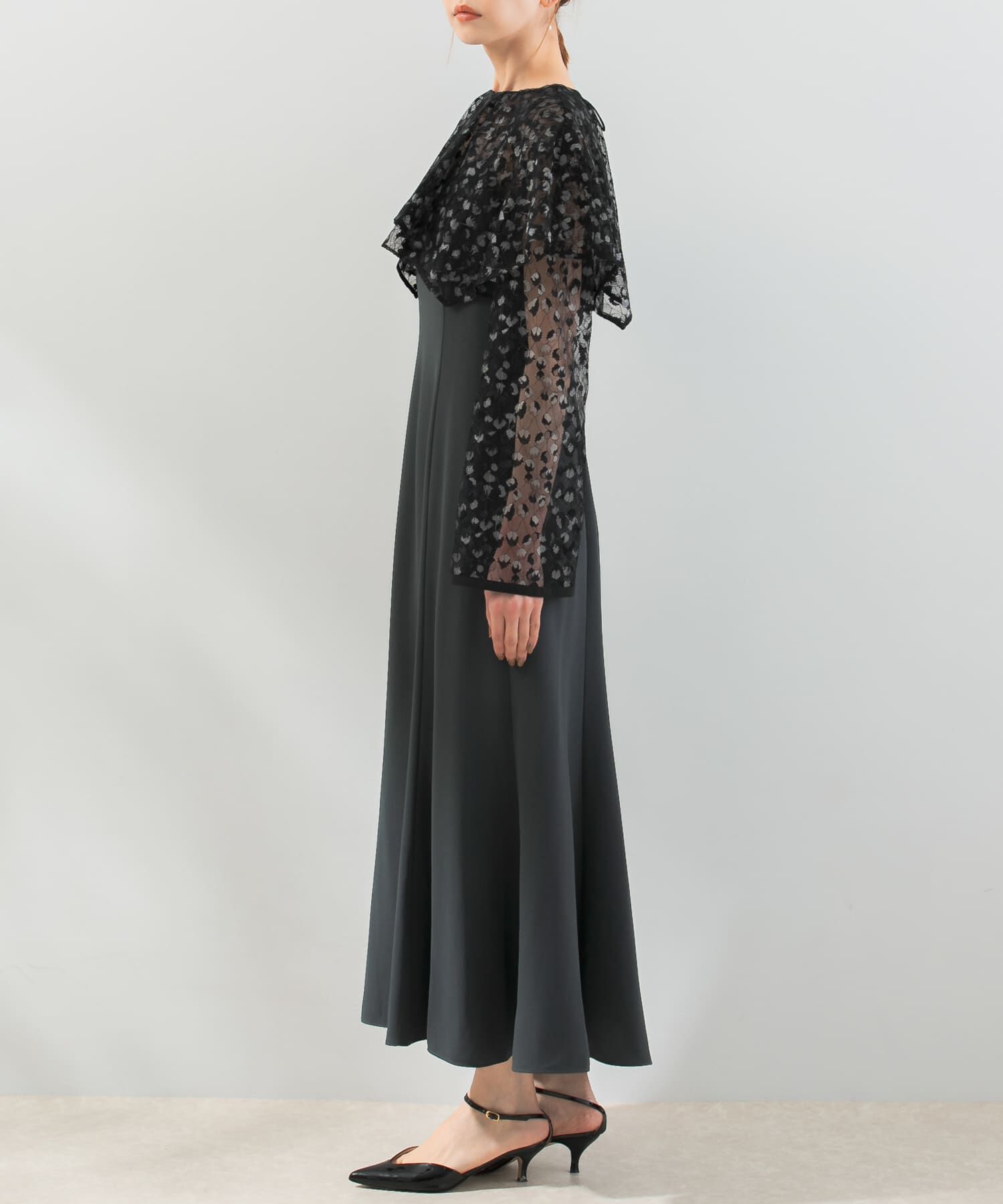 URBAN RESEARCH ROSSO「レースケープドレス」|ワンピース|