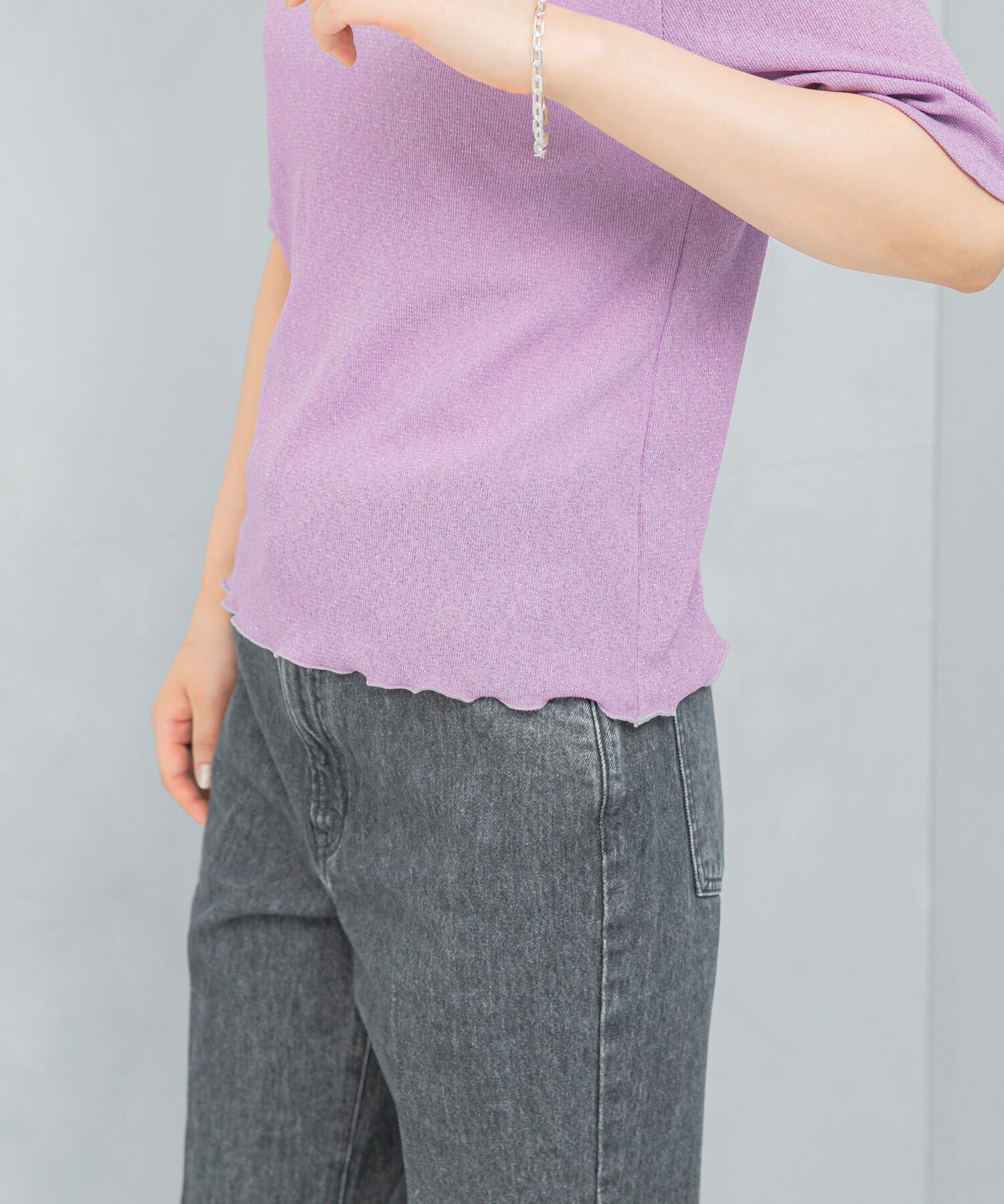 URBAN RESEARCH ROSSO「ラメシアーカットソー」|Tシャツ・カットソー|