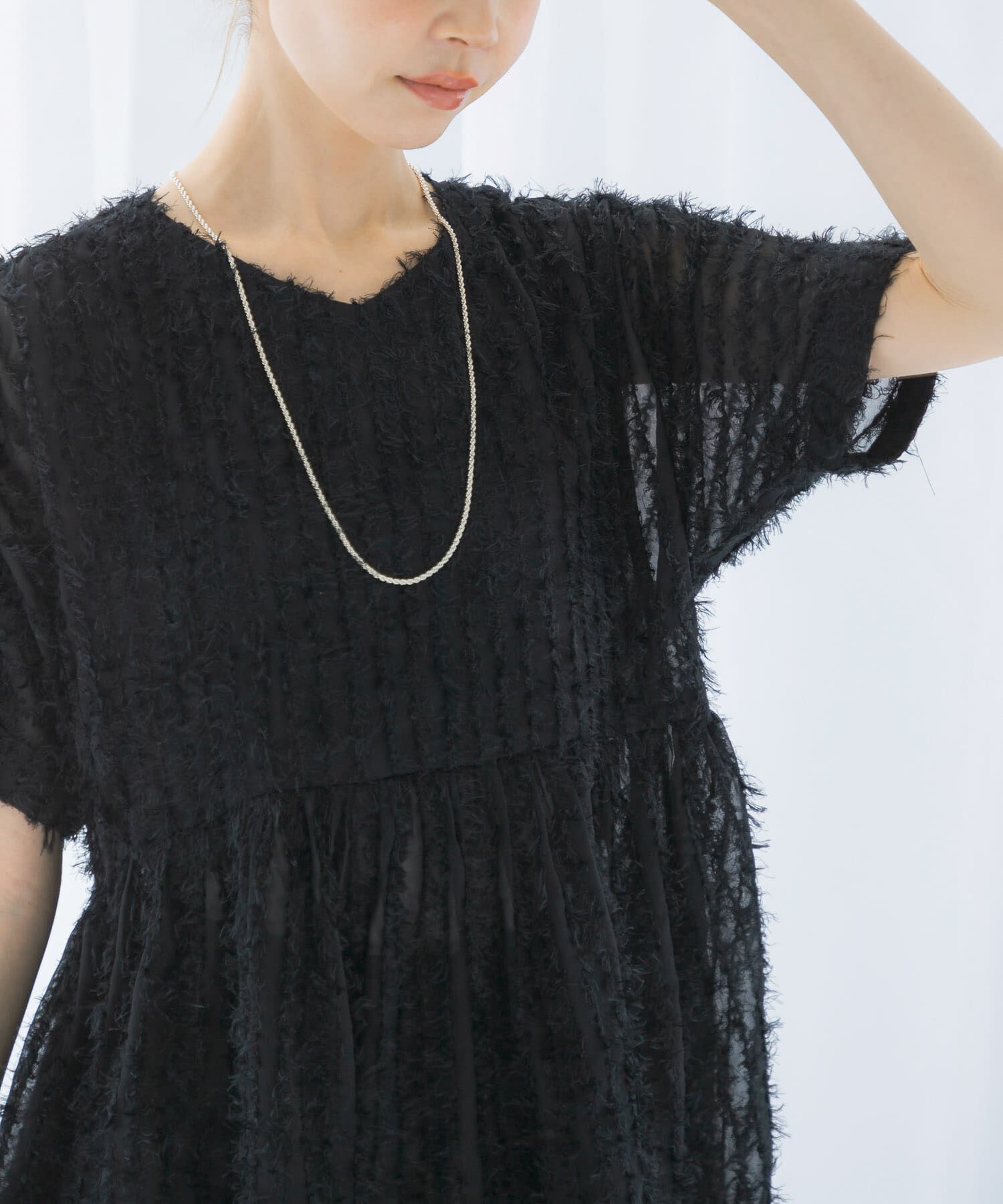 URBAN RESEARCH ROSSO「シアージャガードペプラムブラウス」|シャツ・ブラウス|