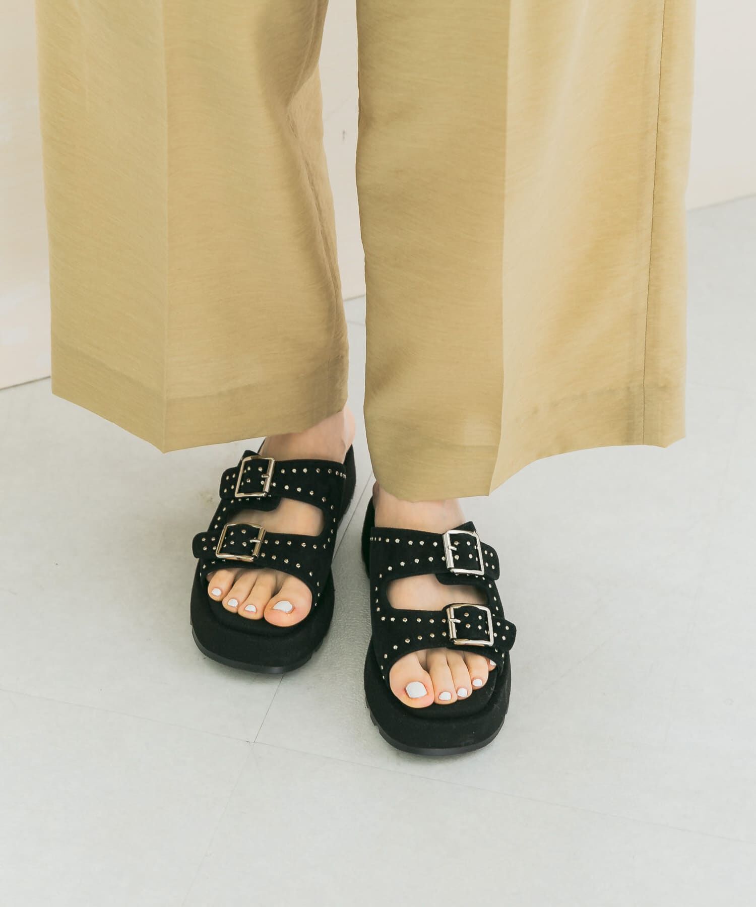 URBAN RESEARCH ROSSO「MOHI　スエードプラットフォームサンダル」|サンダル|