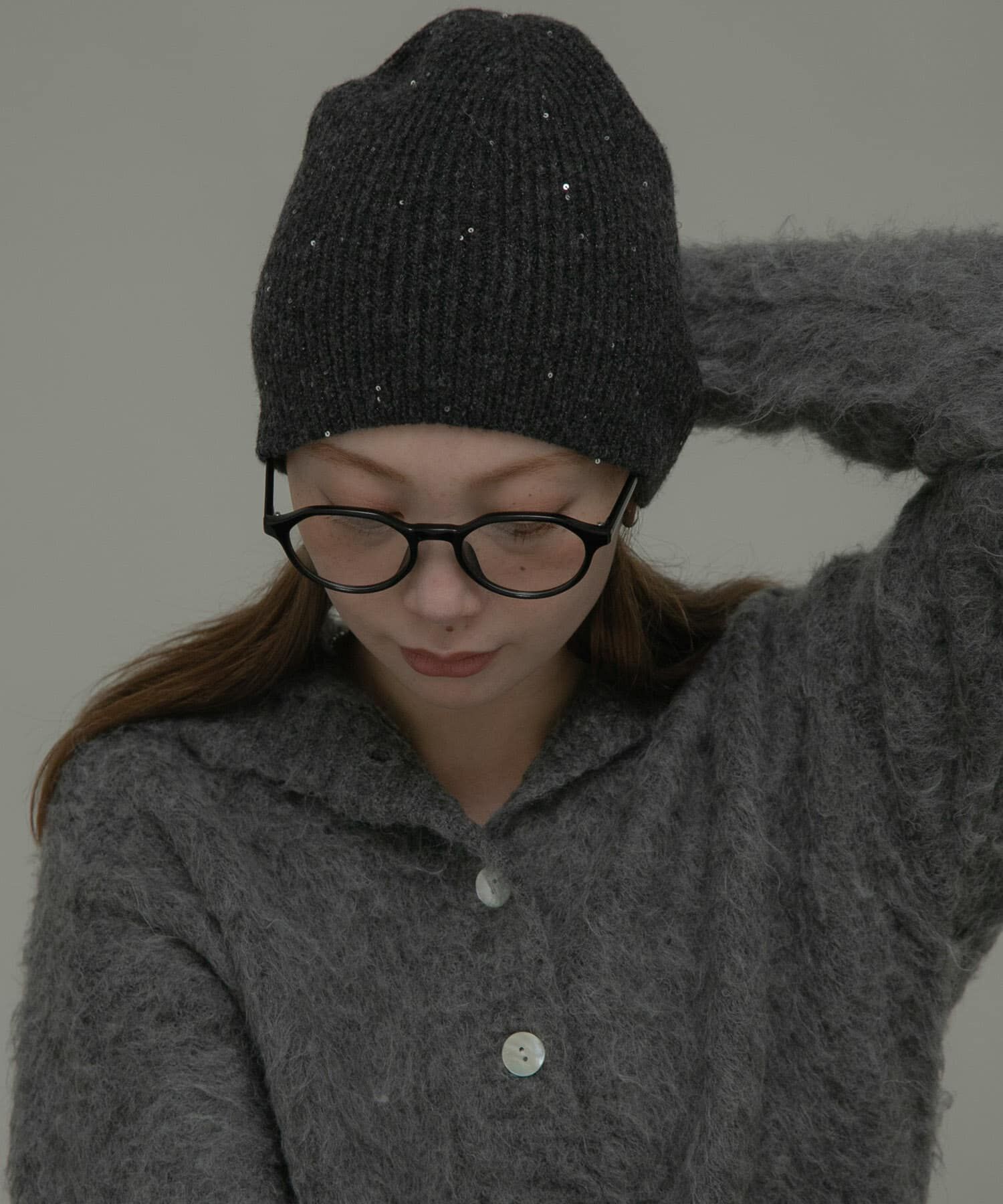 Sonny Label 「スパンコールラメニット帽」|ニット帽|