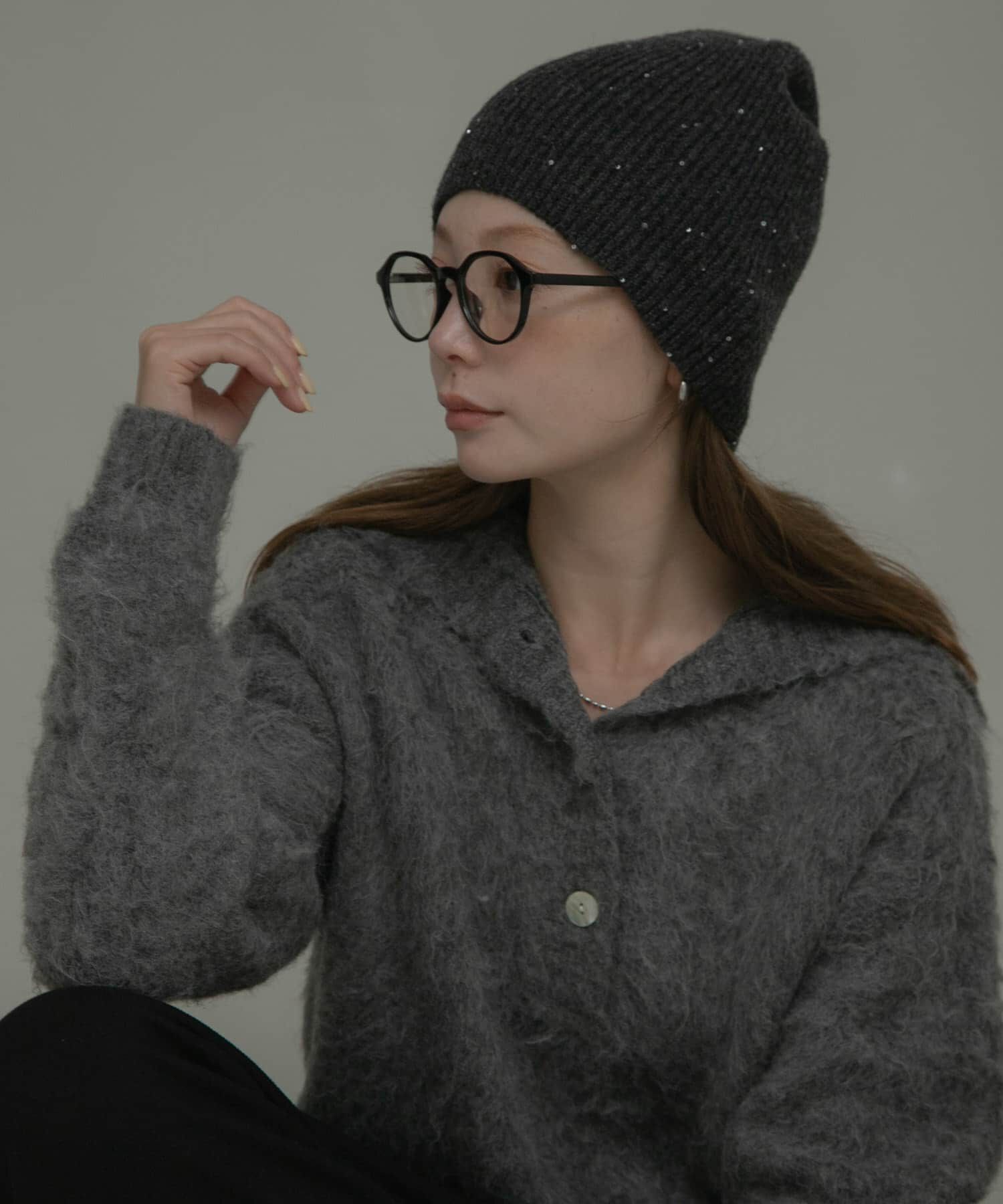 Sonny Label 「スパンコールラメニット帽」|ニット帽|