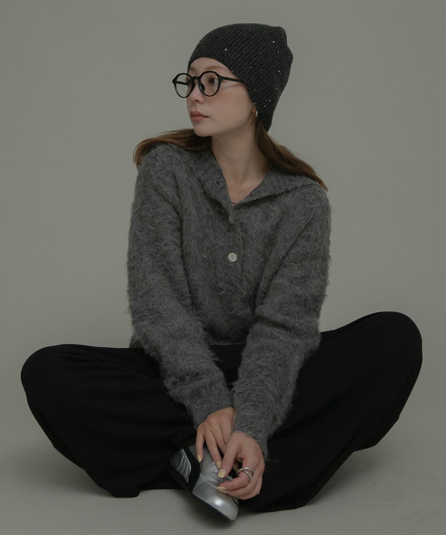 Sonny Label 「スパンコールラメニット帽」|ニット帽|