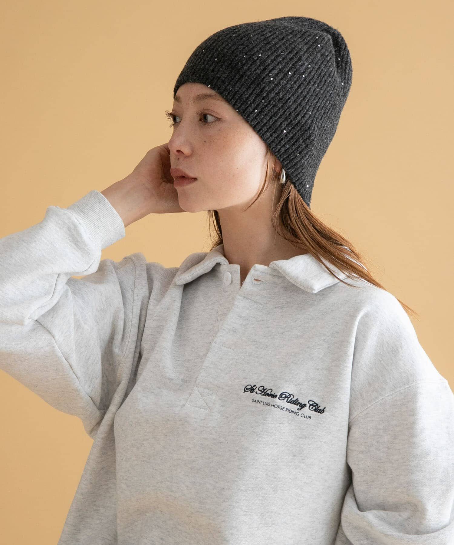 Sonny Label 「スパンコールラメニット帽」|ニット帽|