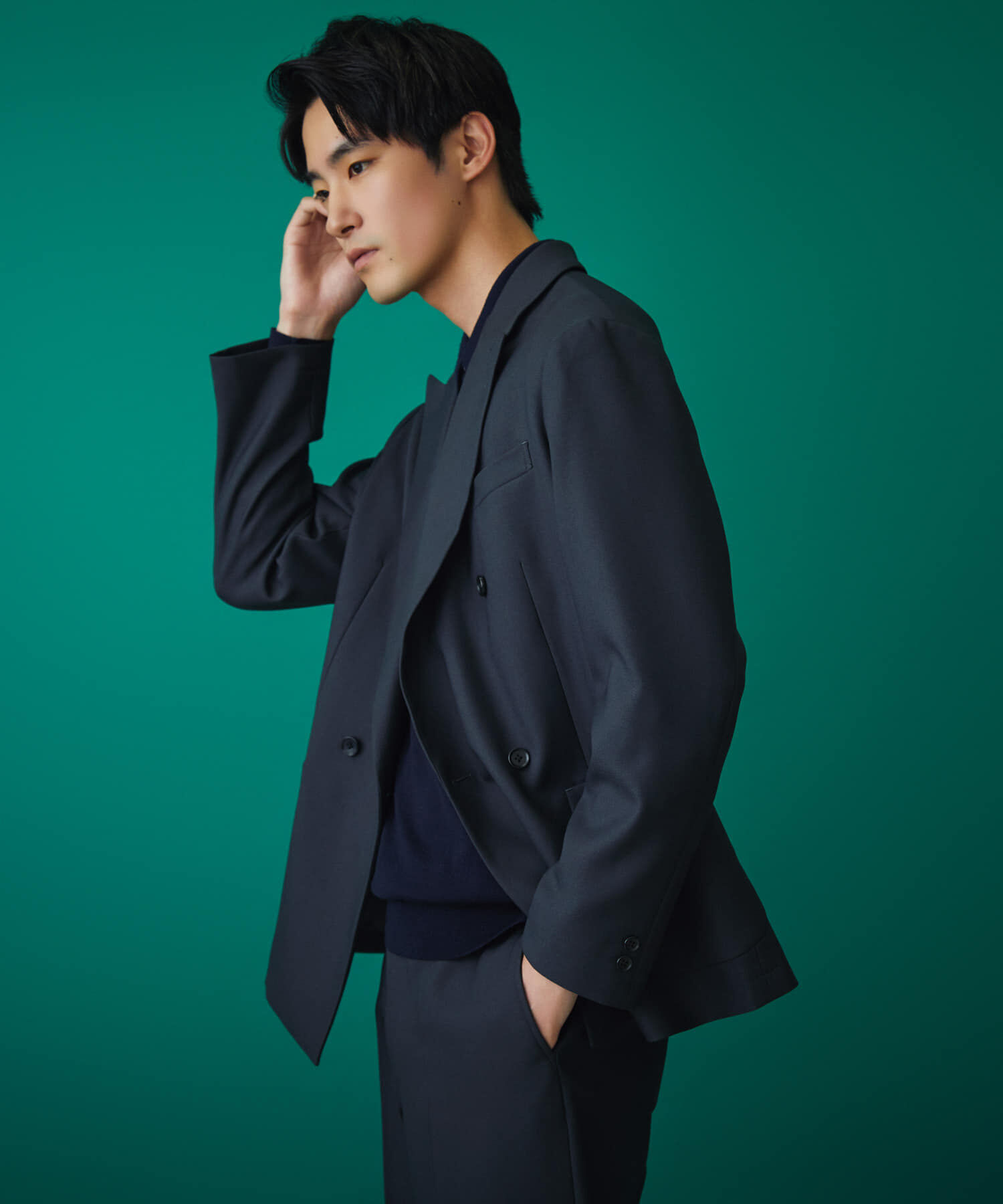 URBAN RESEARCH DOORS「LIFE STYLE TAILOR　ウールライクツイルコンフォータブル Wジャケット」|その他|