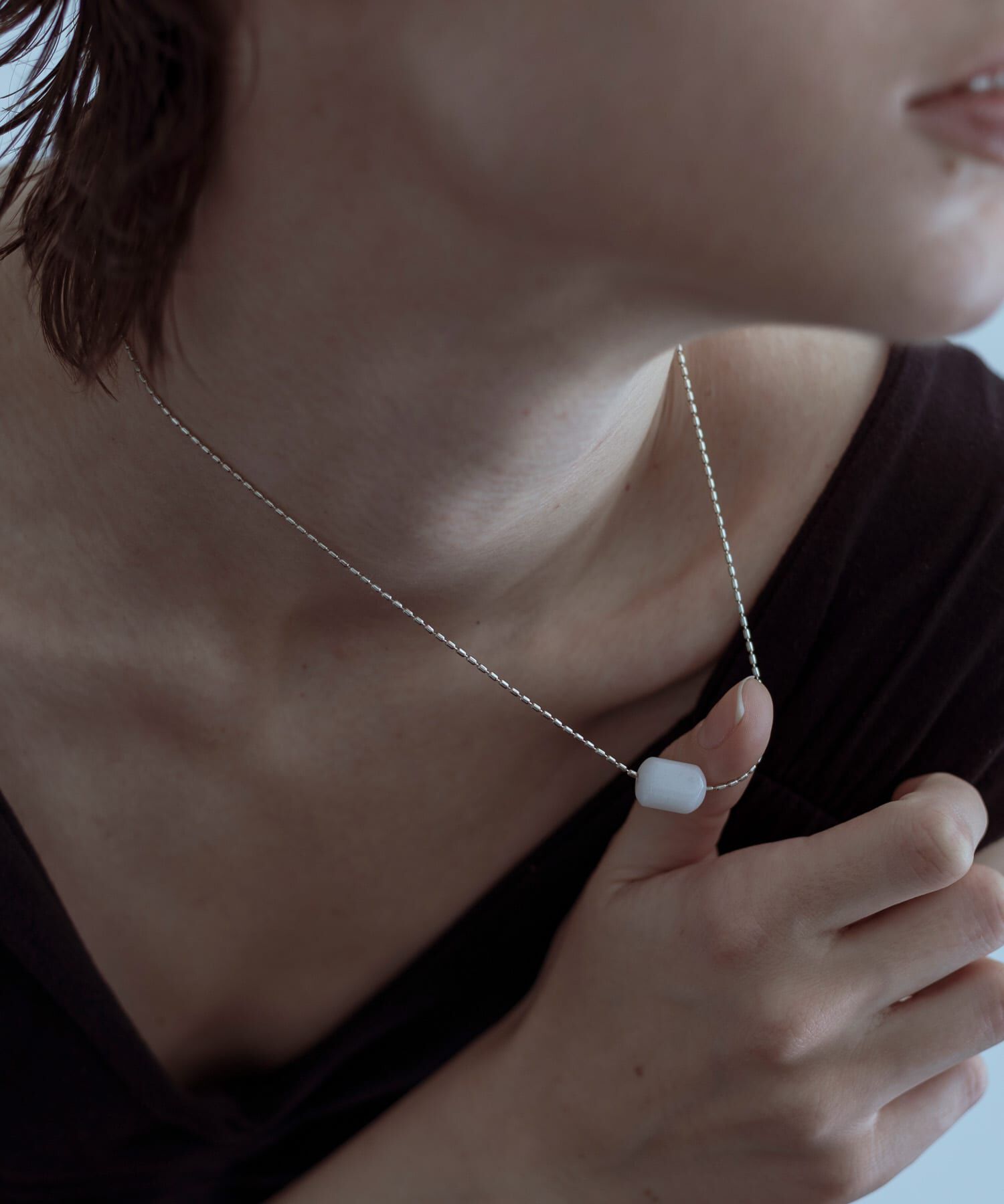SMELLY「SMELLY so&rsquo;　white jade necklace」|ネックレス|