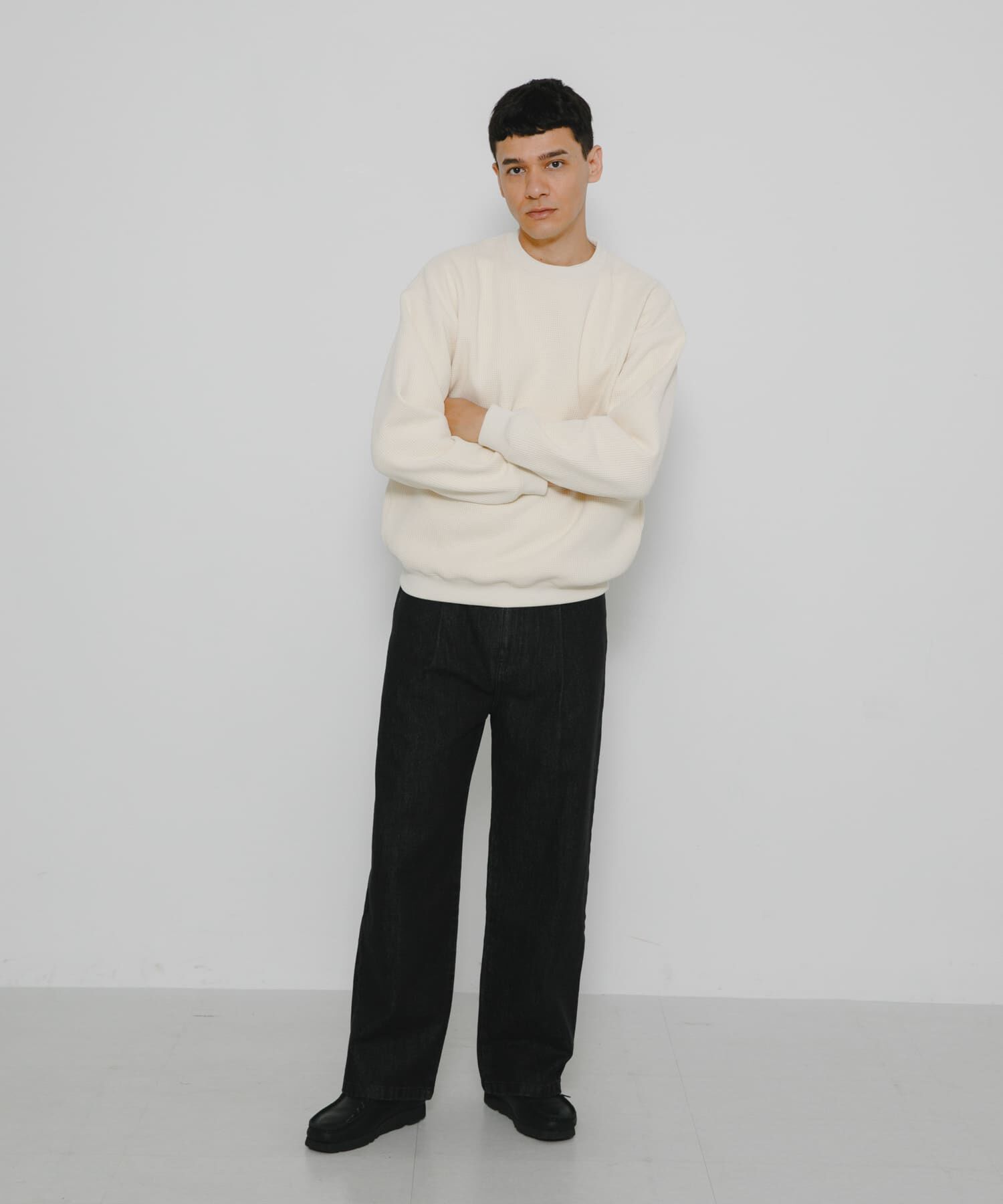 Sonny Label 「裏起毛ワッフルリラックスフィットプルオーバー」|Tシャツ・カットソー|