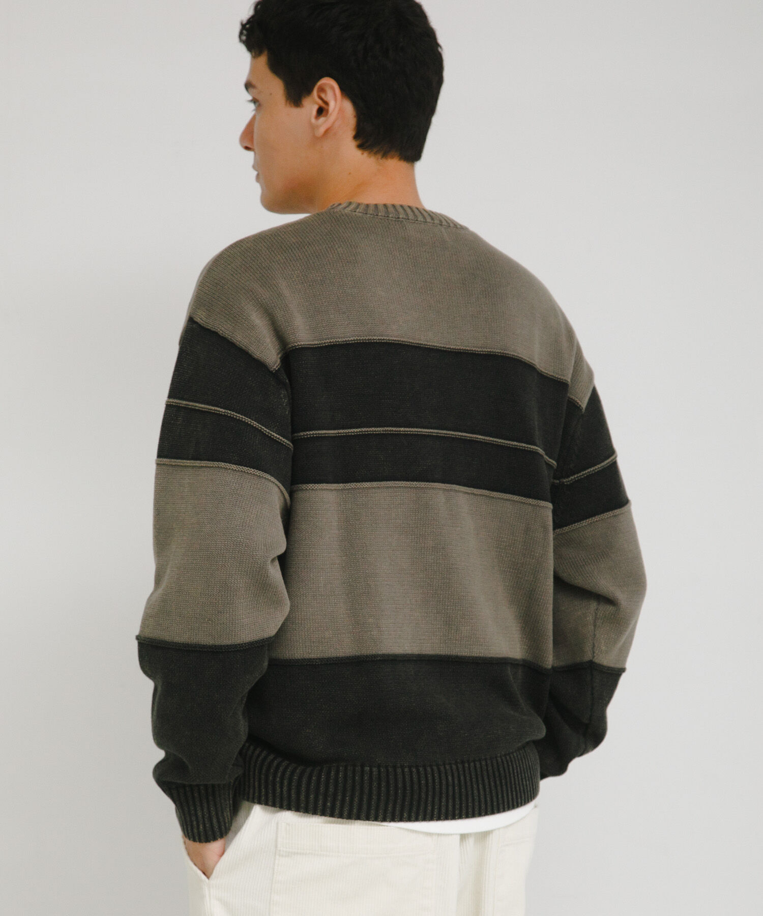 Sonny Label 「ピグメントパネルボーダーニット」|ニット・セーター|