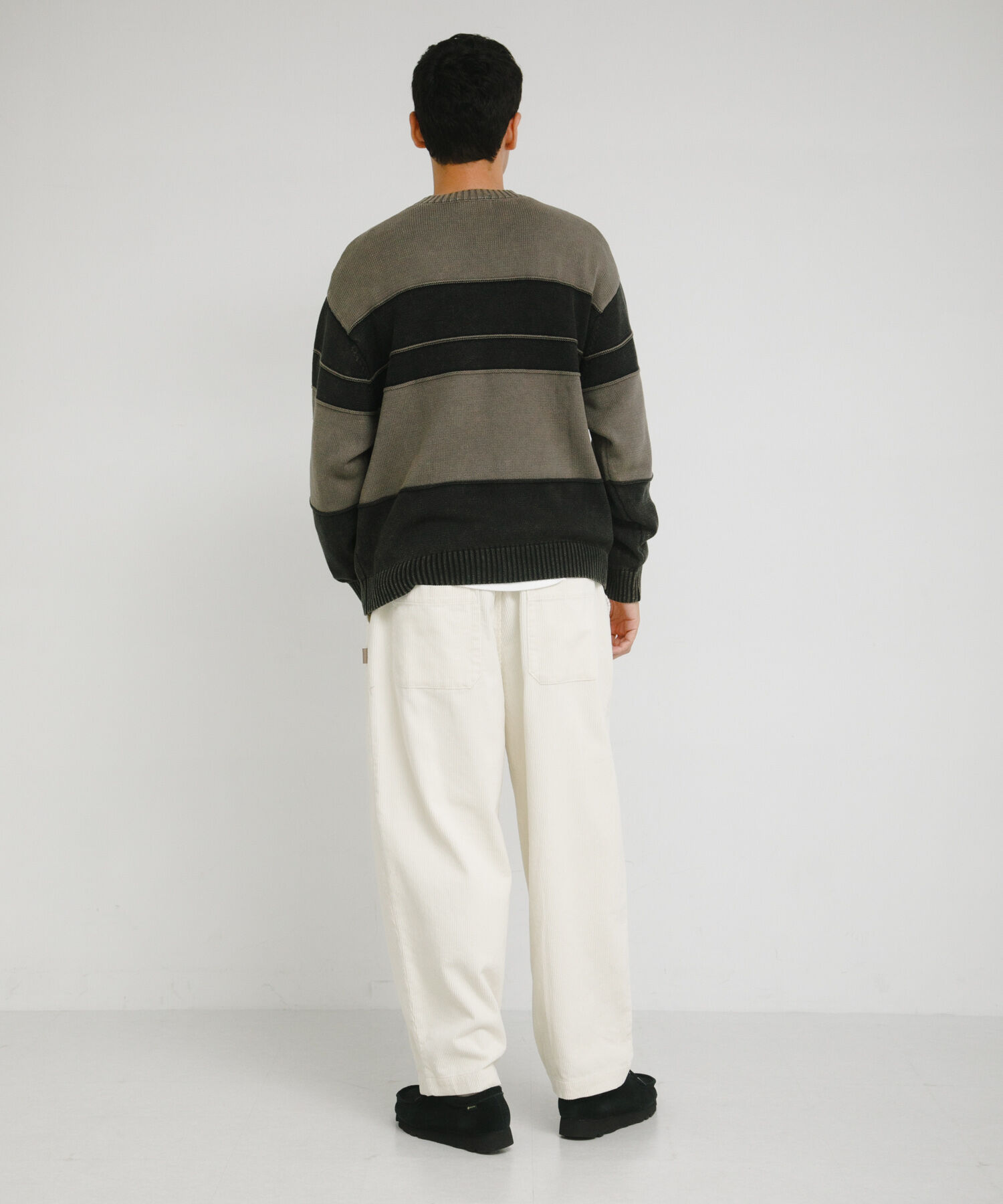 Sonny Label 「ピグメントパネルボーダーニット」|ニット・セーター|