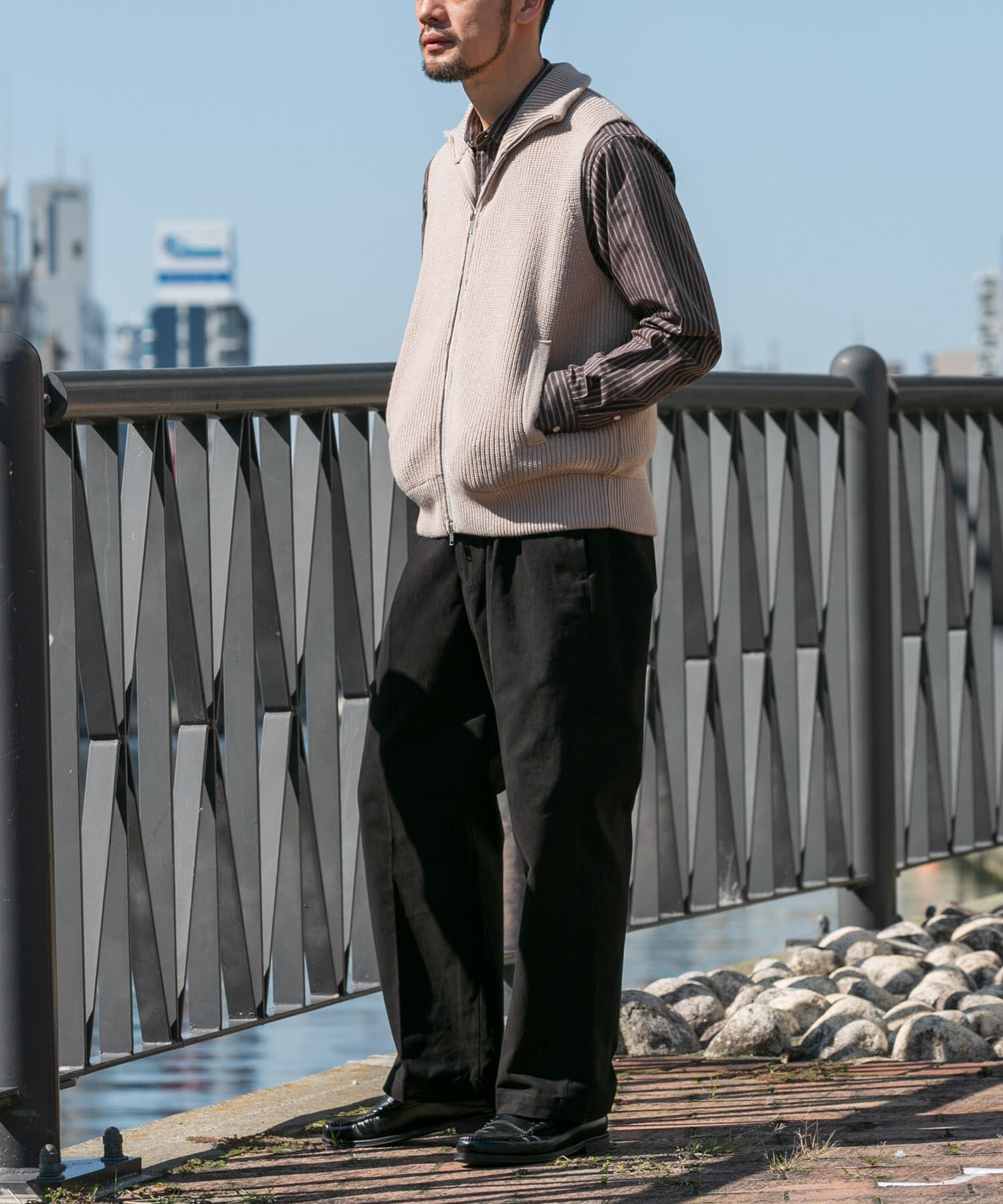 URBAN RESEARCH ROSSO「ドライバーズニットベスト」|ベスト・ジレ|