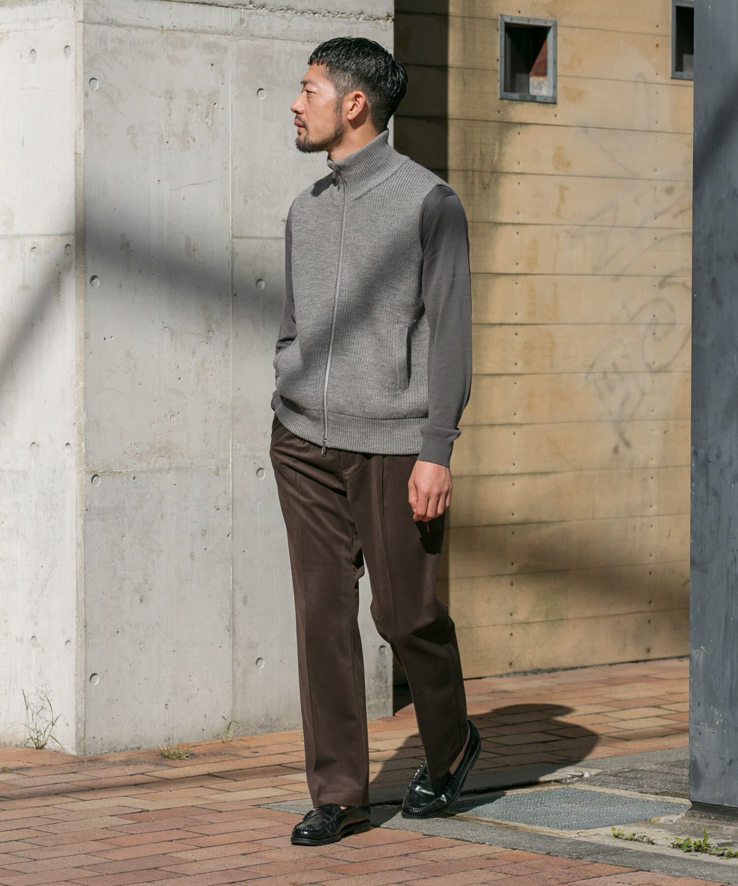 URBAN RESEARCH ROSSO「ドライバーズニットベスト」|ベスト・ジレ|