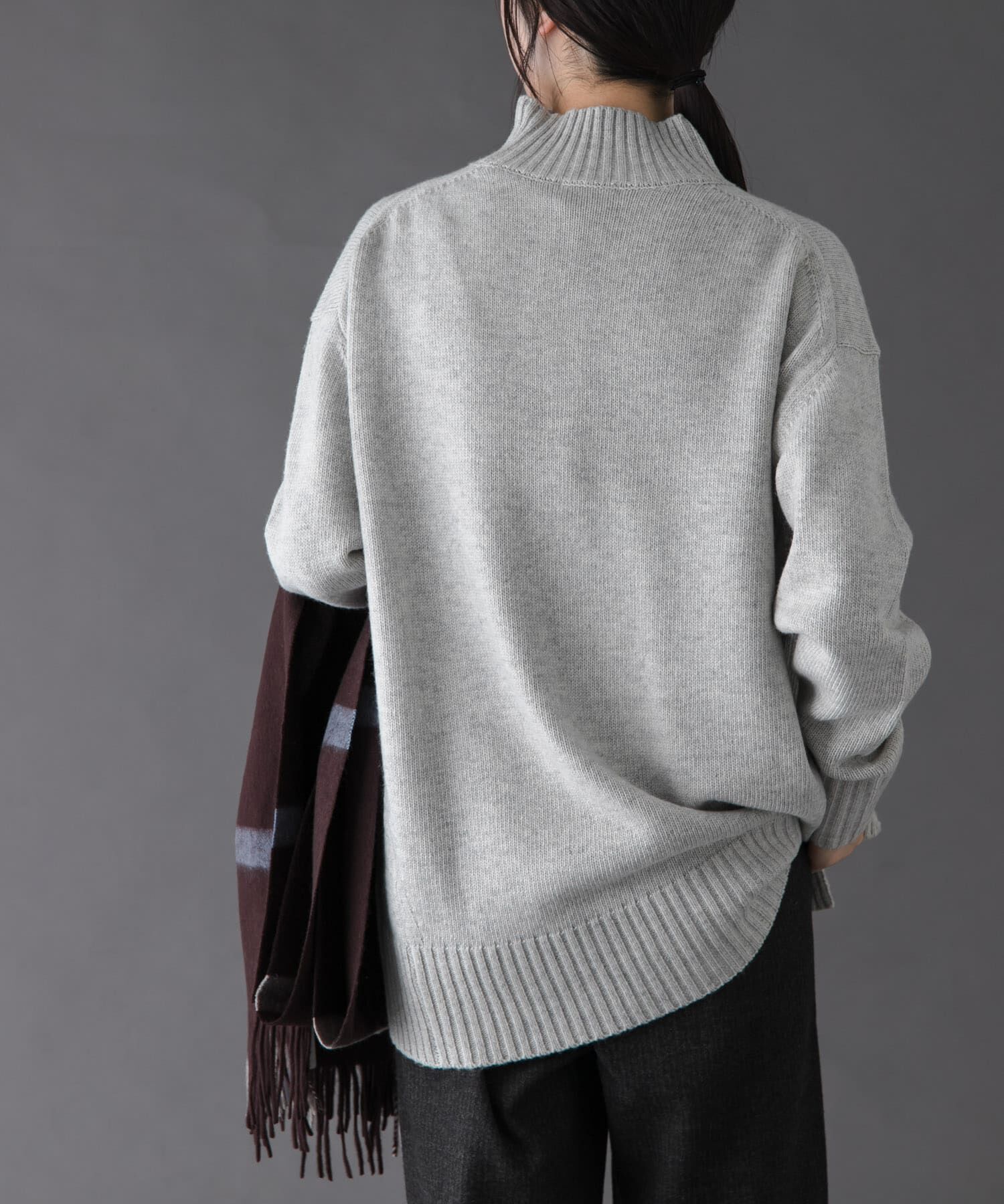 URBAN RESEARCH DOORS「FORK&SPOON　ハイネックロングニット」|ニット・セーター|