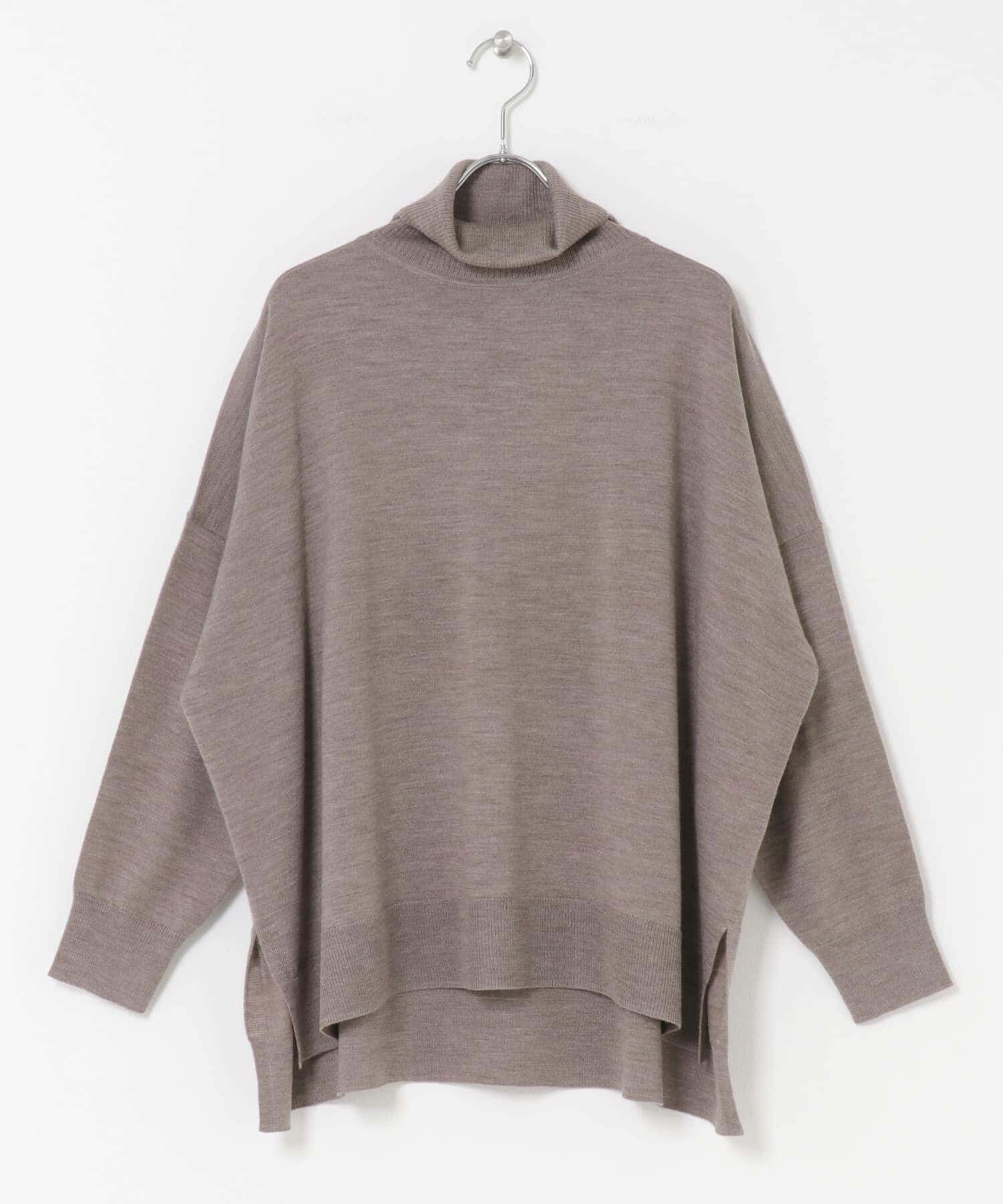 URBAN RESEARCH DOORS「ウォッシャブルウールタートルネックワイドプルオーバー」|ニット・セーター|