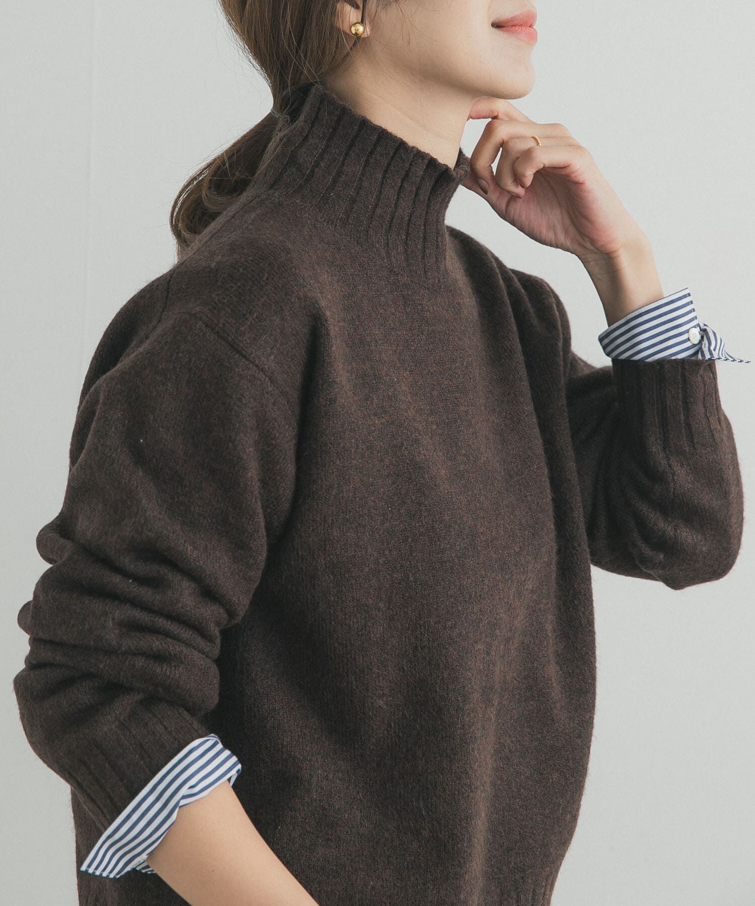 URBAN RESEARCH DOORS「タートルネックニットプルオーバー」|ニット・セーター|