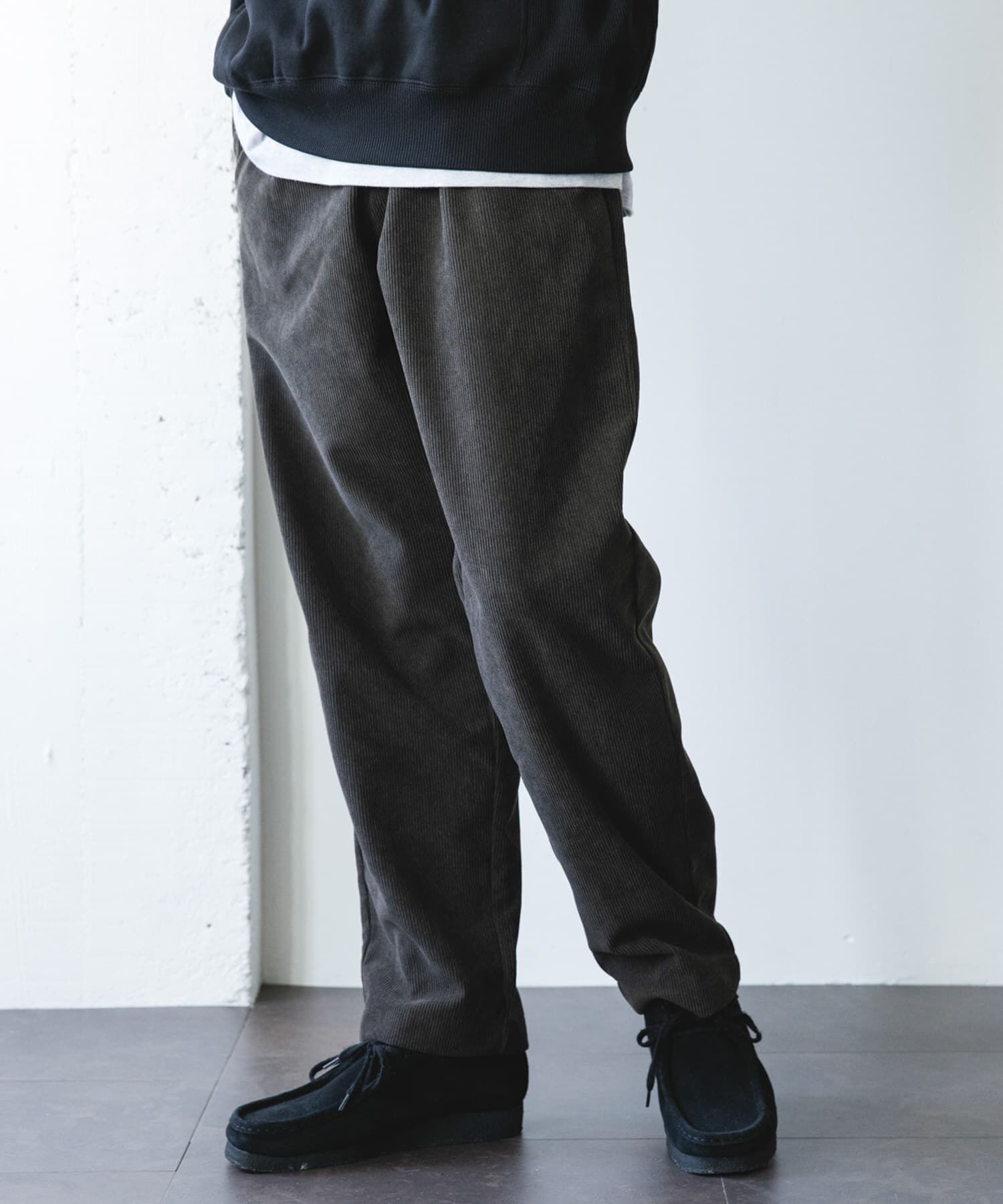 URBAN RESEARCH DOORS「『UR TECH』コーデュロイ ボンディングパンツ」|その他|オリーブ