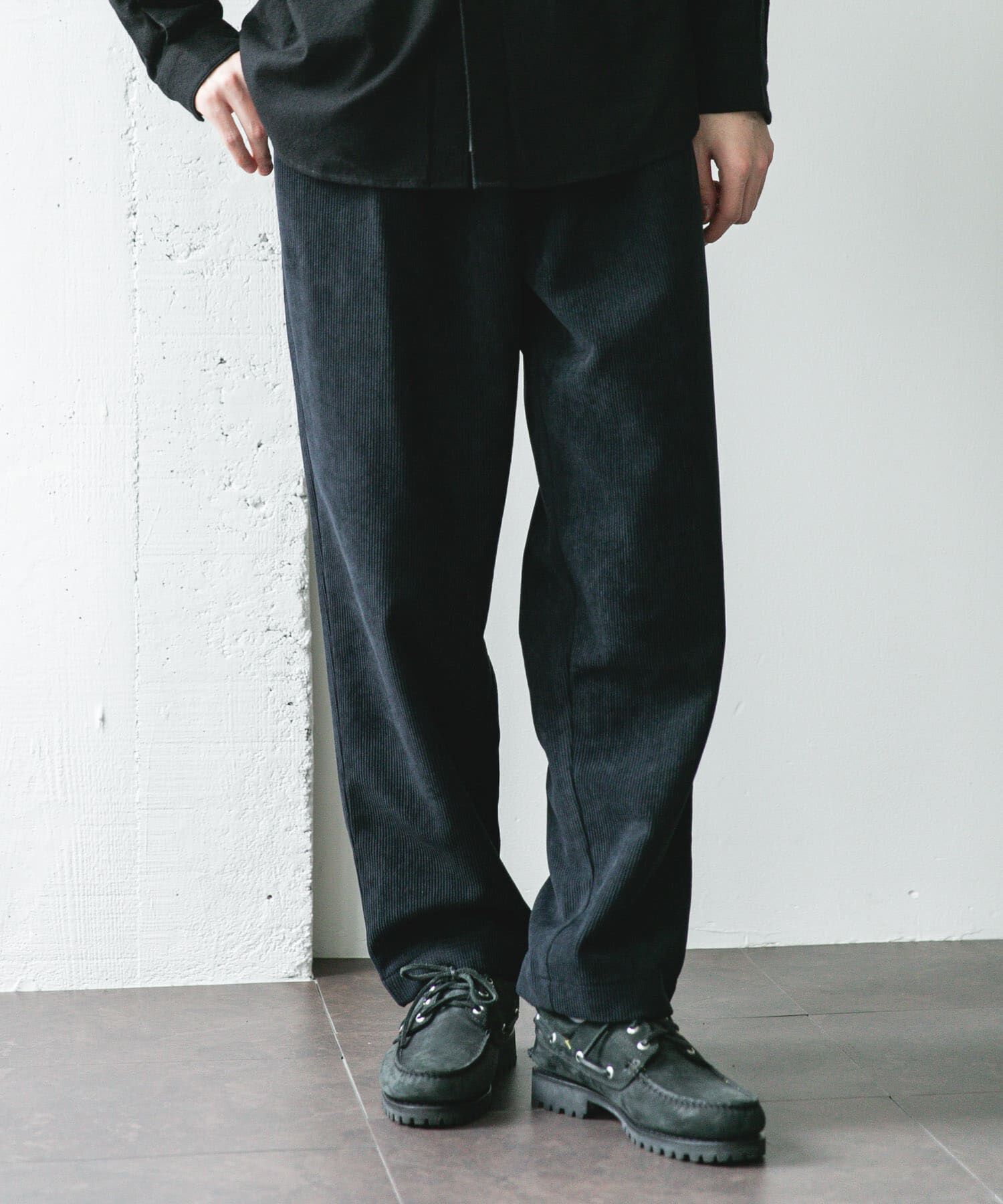 URBAN RESEARCH DOORS「『UR TECH』コーデュロイ ボンディングパンツ」|その他|ネイビー