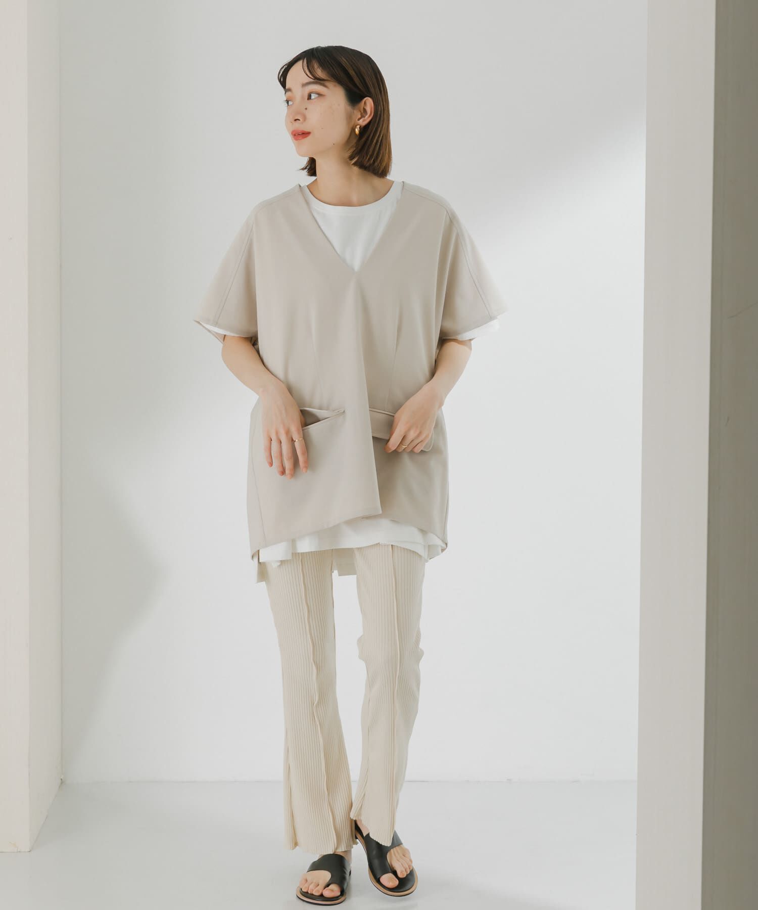  「メローリブフレアパンツ」|その他|