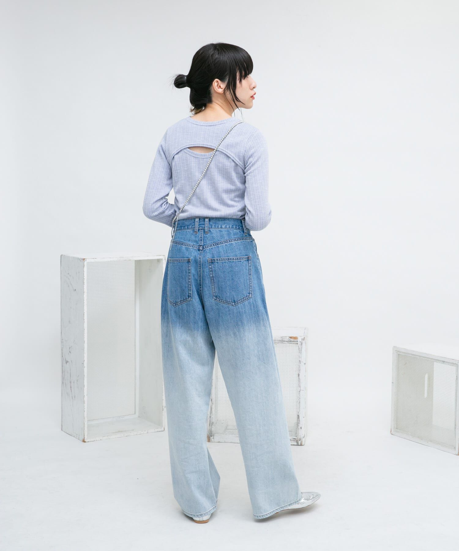  「2WAYフロントスリットカットソー」|Tシャツ・カットソー|