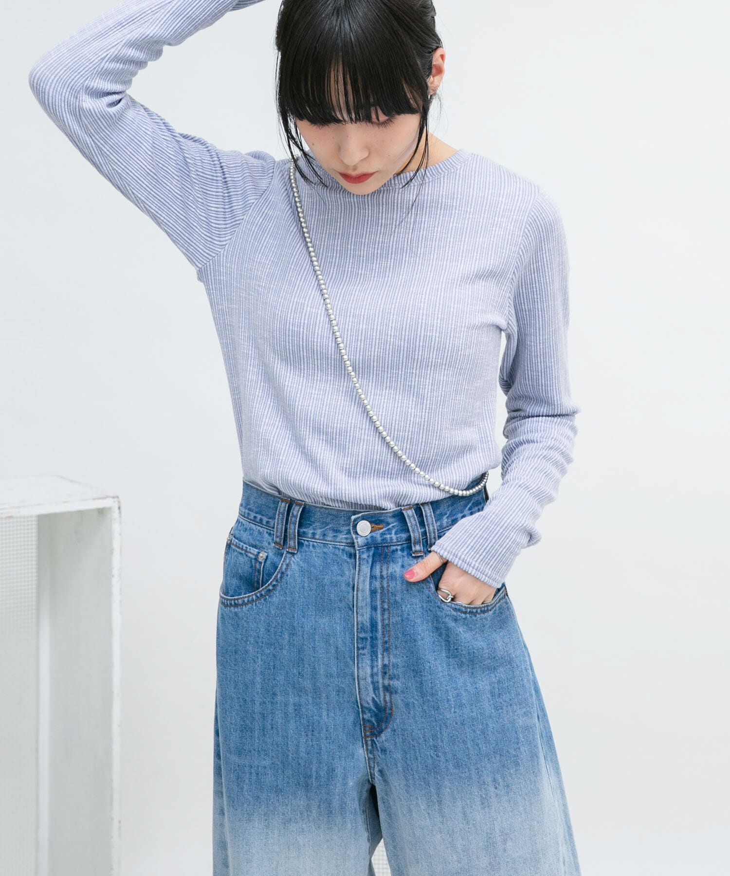  「2WAYフロントスリットカットソー」|Tシャツ・カットソー|