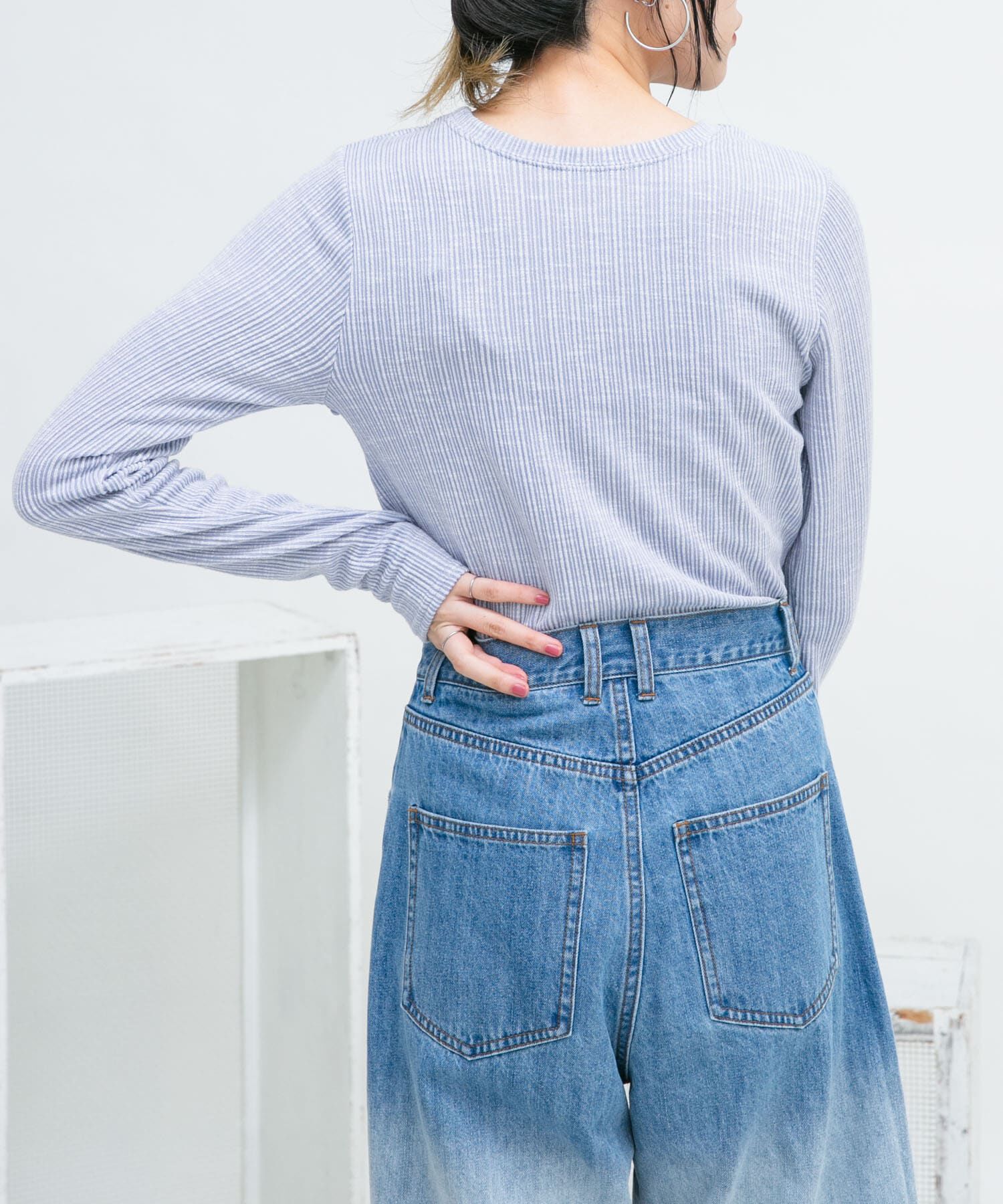  「2WAYフロントスリットカットソー」|Tシャツ・カットソー|