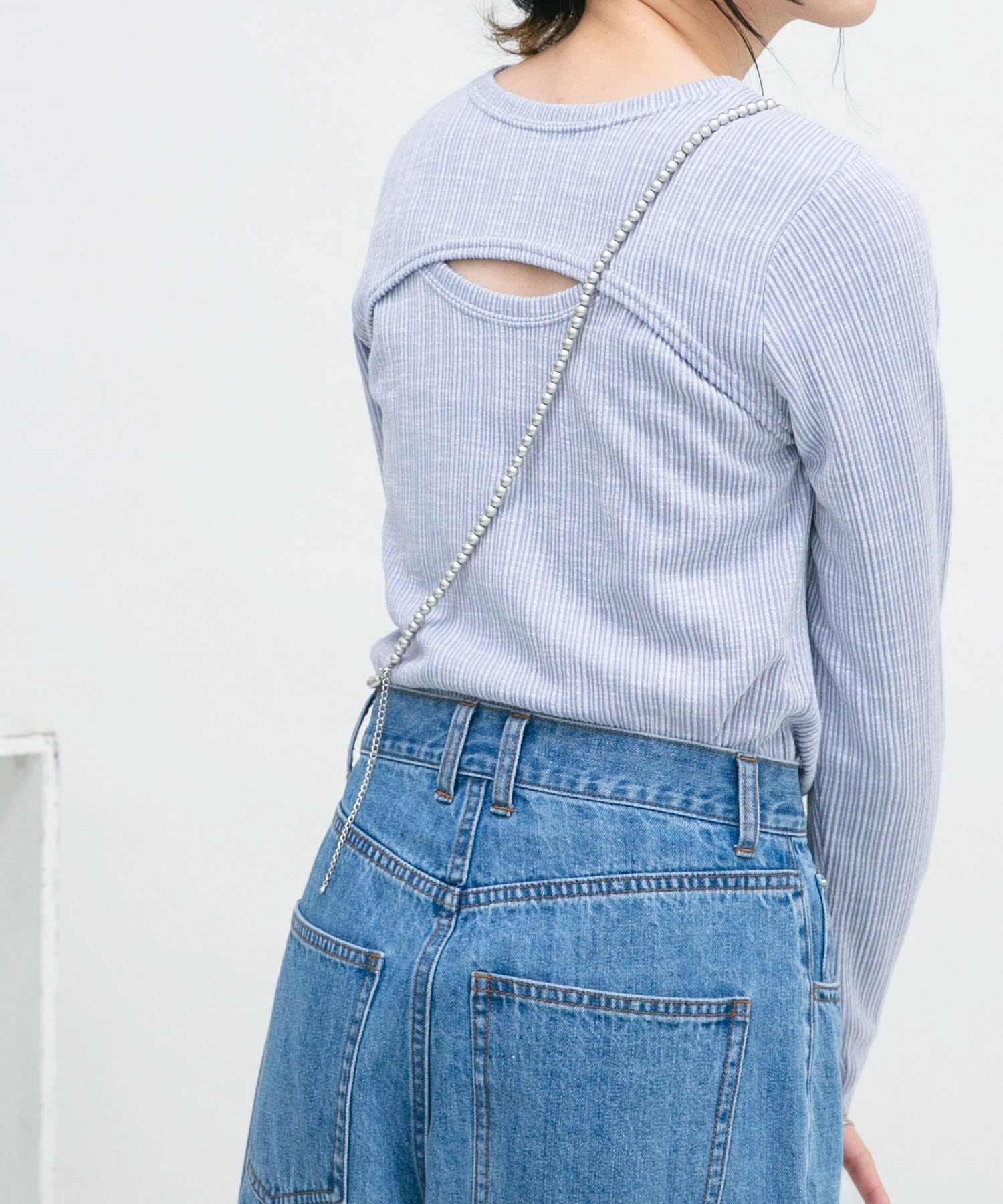  「2WAYフロントスリットカットソー」|Tシャツ・カットソー|