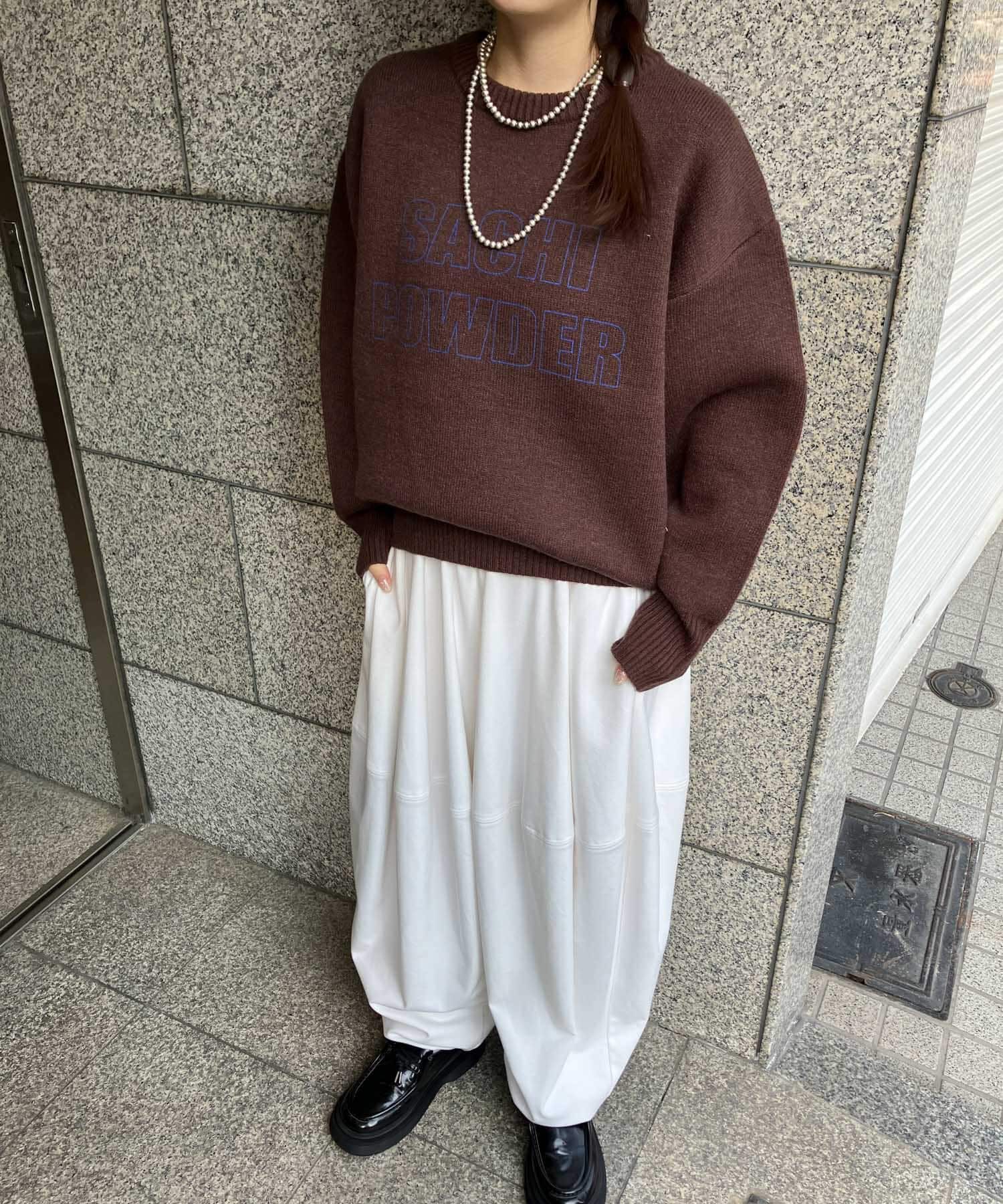  「SACHIPOWDERリバーシブルニット」|ニット・セーター|