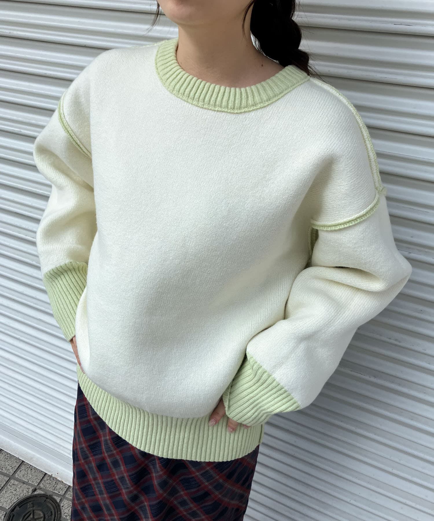  「SACHIPOWDERリバーシブルニット」|ニット・セーター|