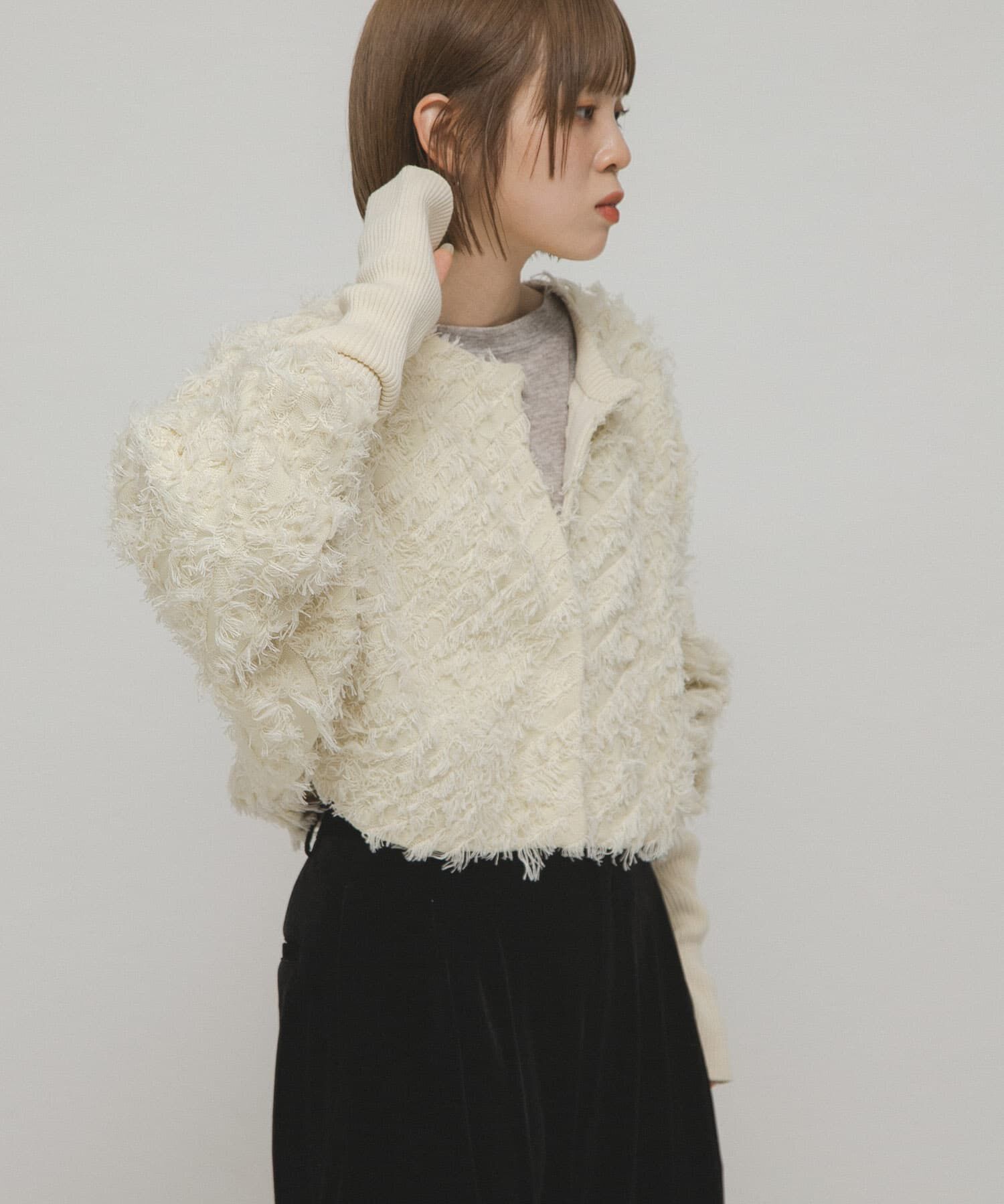  「2WAYフリンジカーディガン」|カーディガン|