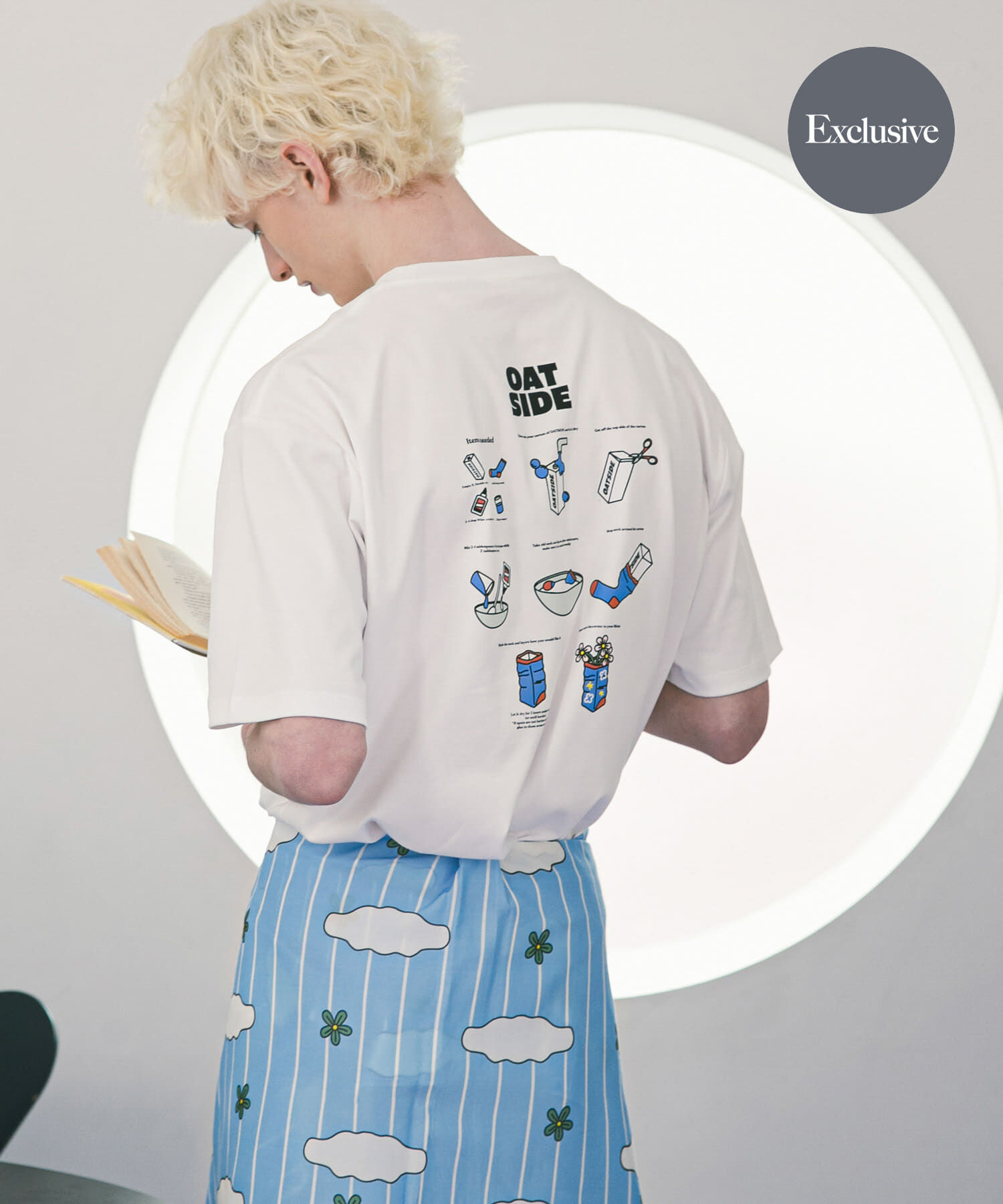 SENSE OF PLACE by URBAN RESEARCH「『別注』OATSIDE&times;SENSE OF PLACE　グラフィックショートスリーブ Tシャツ A」|Tシャツ・カットソー|ホワイト